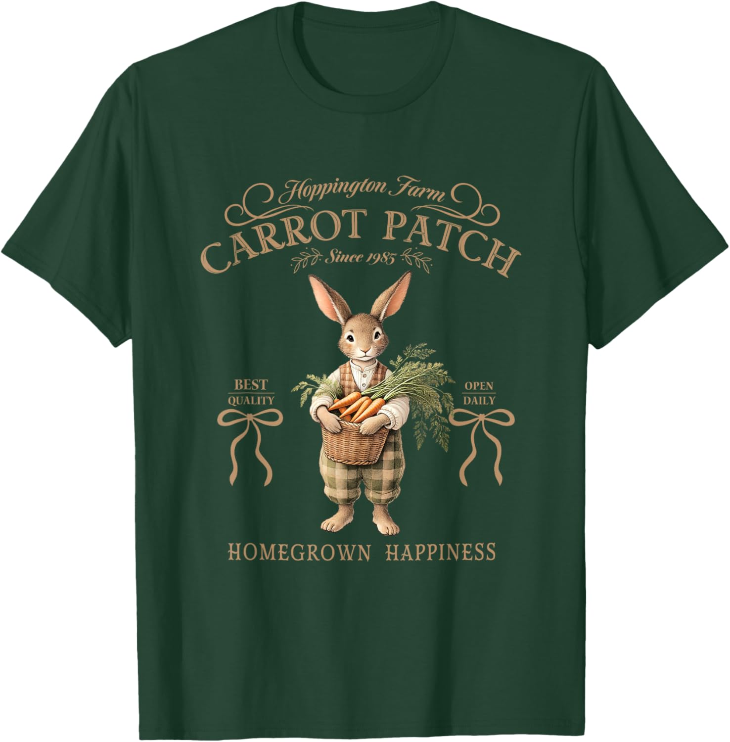 Hoppington Farm Carrot Patch Happy T-Shirt for Garden Lovers - 18