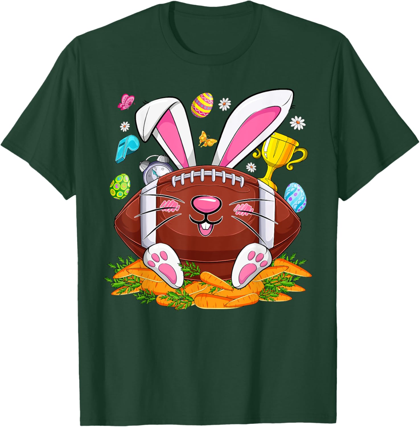 Funny Bunny Face Eggs T-Shirt for Men and Boys - Happy Easter Day Apparel - 15