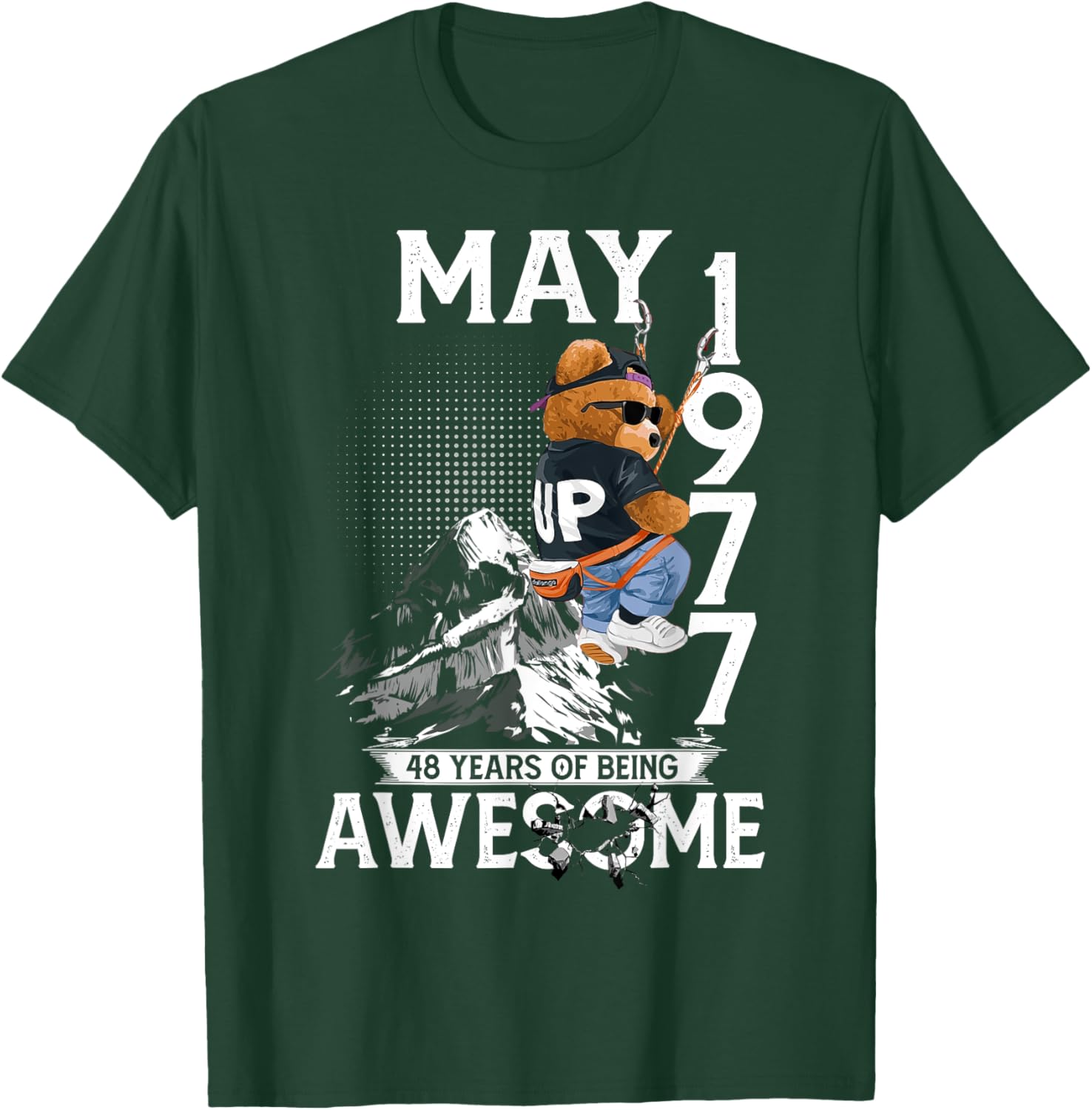 48th Birthday Bear Legends May 1977 T-Shirt for Men 48 Years Old - 20