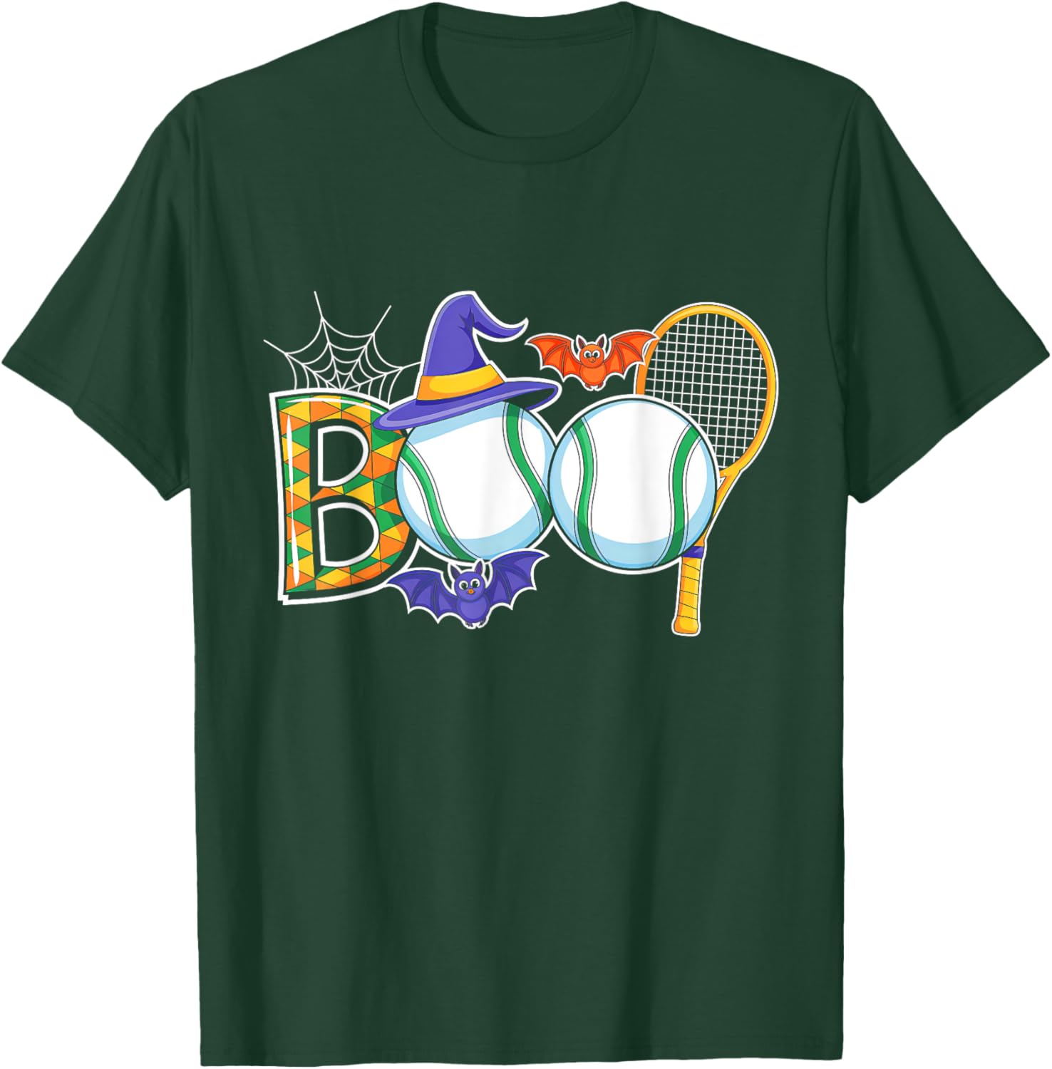 Creepy Pumpkin Tennis Lover T-Shirt for Halloween Fun and Sports Spirit - 11