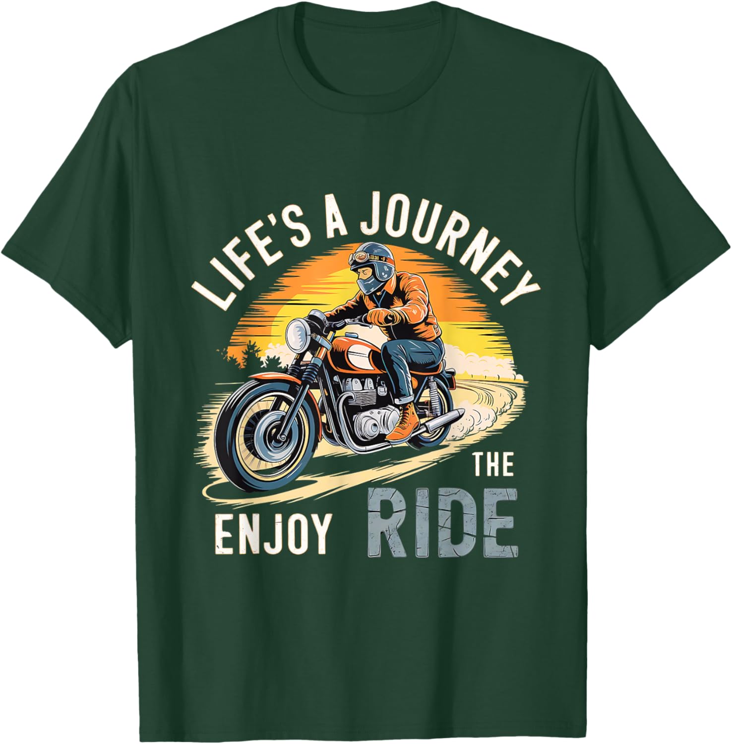 Biker Life Journey Enjoy The Ride T-Shirt for Men, Women, and Kids - 4