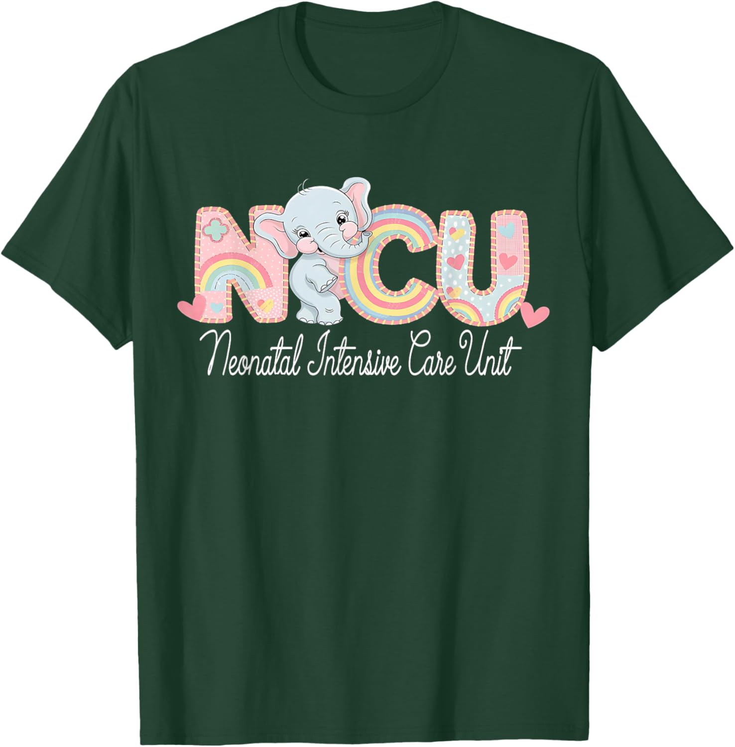 Elephant Nurse NICU Team T-Shirt for Neonatal Care RNs - 4