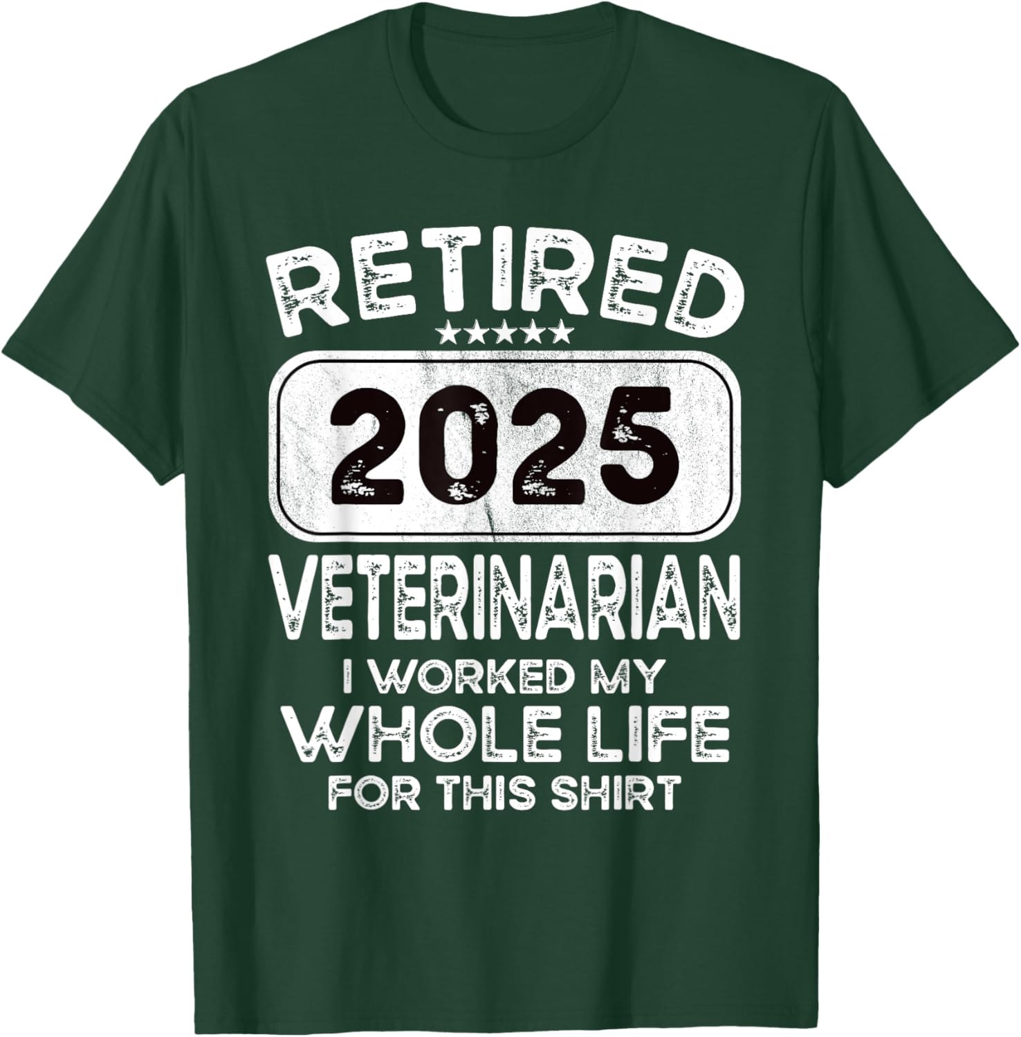 Retired Veterinarian 2025 T-Shirt for Animal Lovers and Proud Professionals - 4