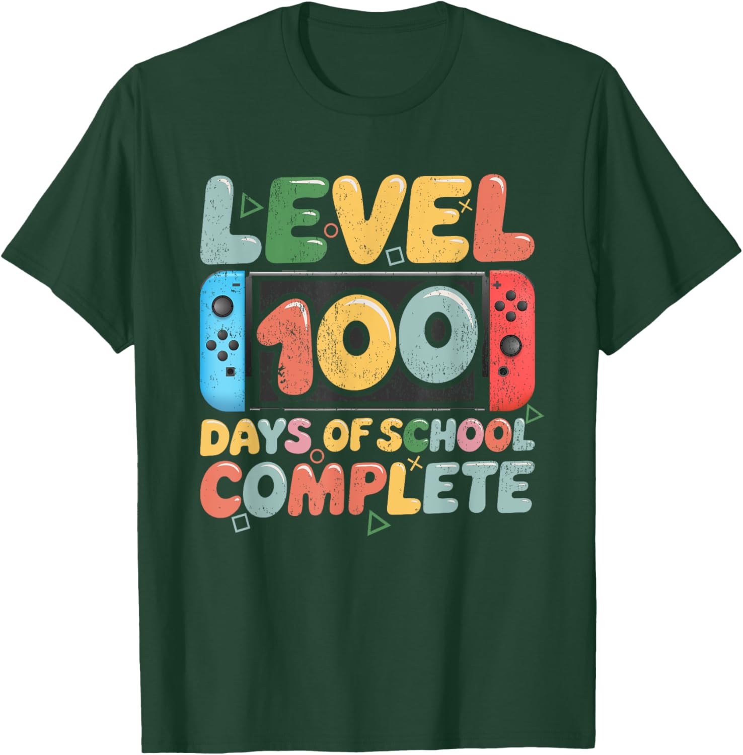 Level 100 Days of School Complete Video Game Kids T-Shirt for Fun Learning - 8