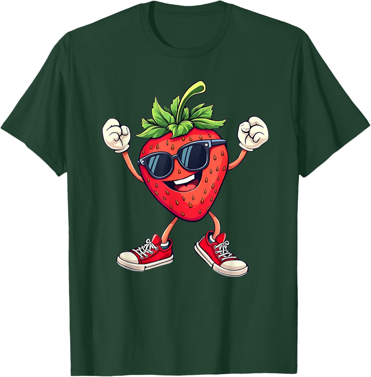 Fun Partying Strawberry Costume T-Shirt for Kids Boys and Girls - 7