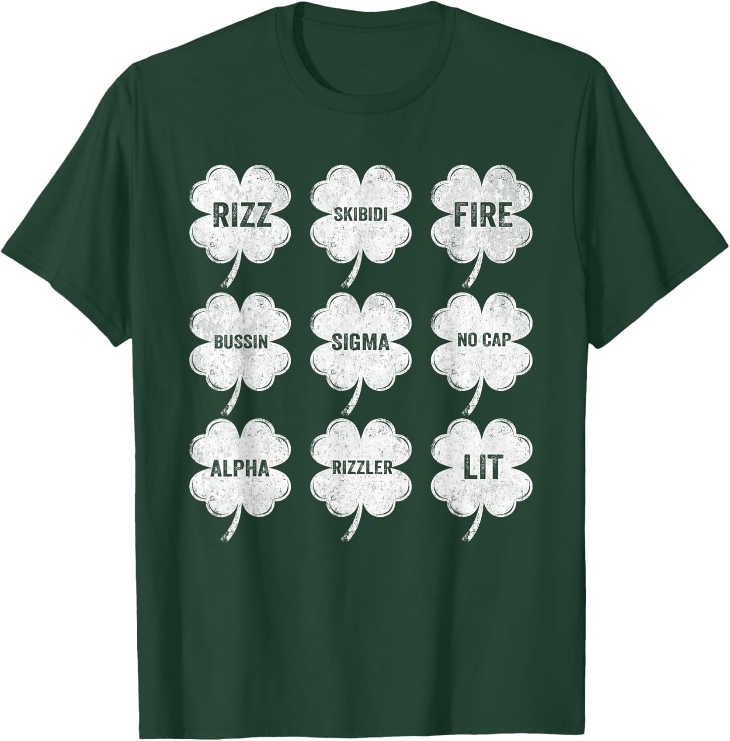 Skibidi St Patricks Day Funny Rizz Boys Kids T-Shirt for Fun Celebrations - 2