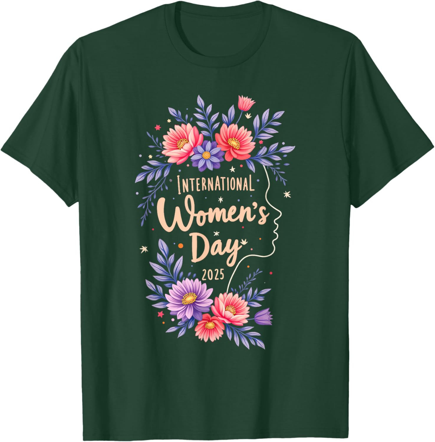 Floral Women's Day T-Shirt 2025 Celebrate International Women's Day 8 March - 6