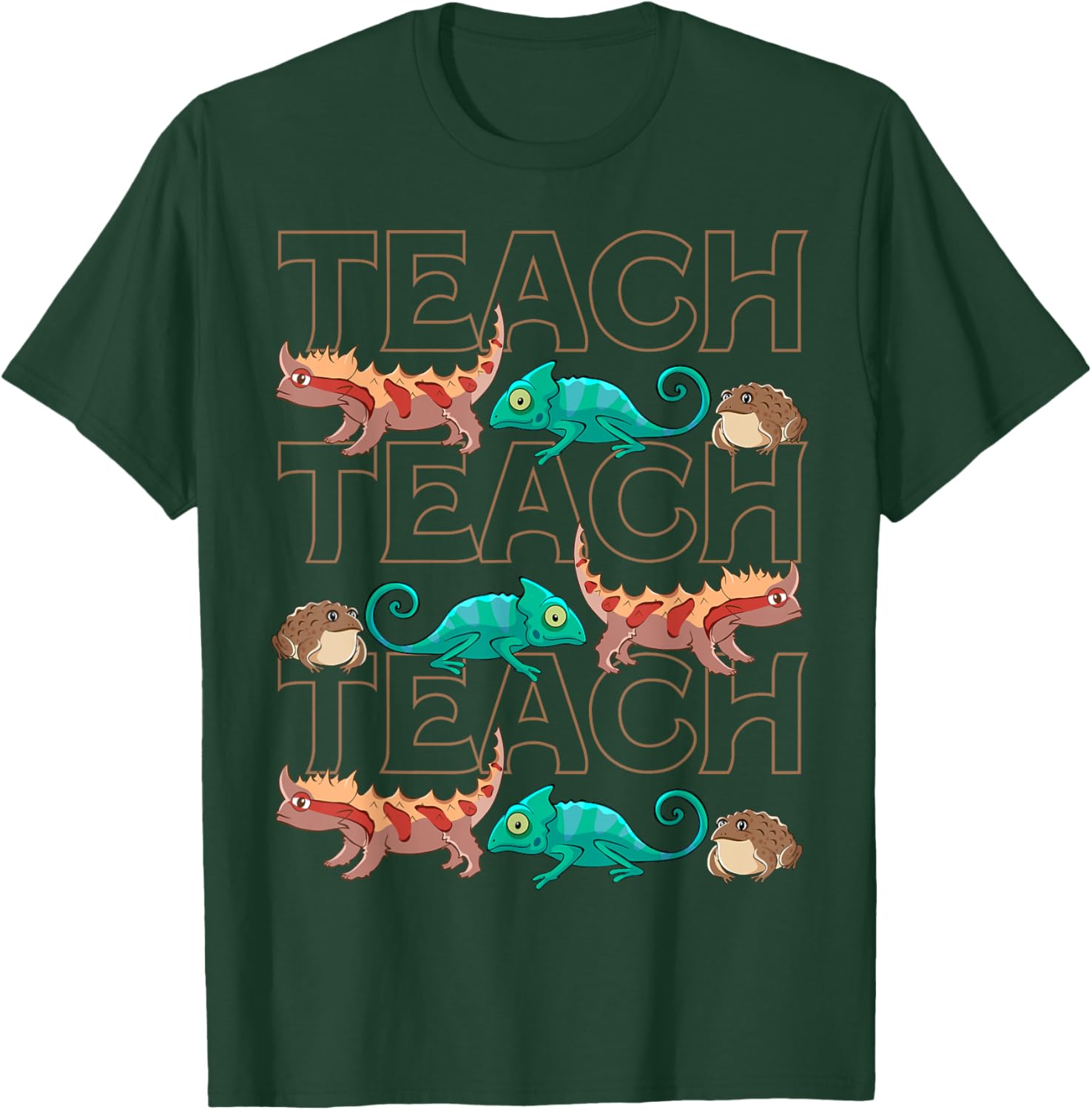 Cute Reptiles Teacher T-Shirt for Animal Lovers and Students - 4