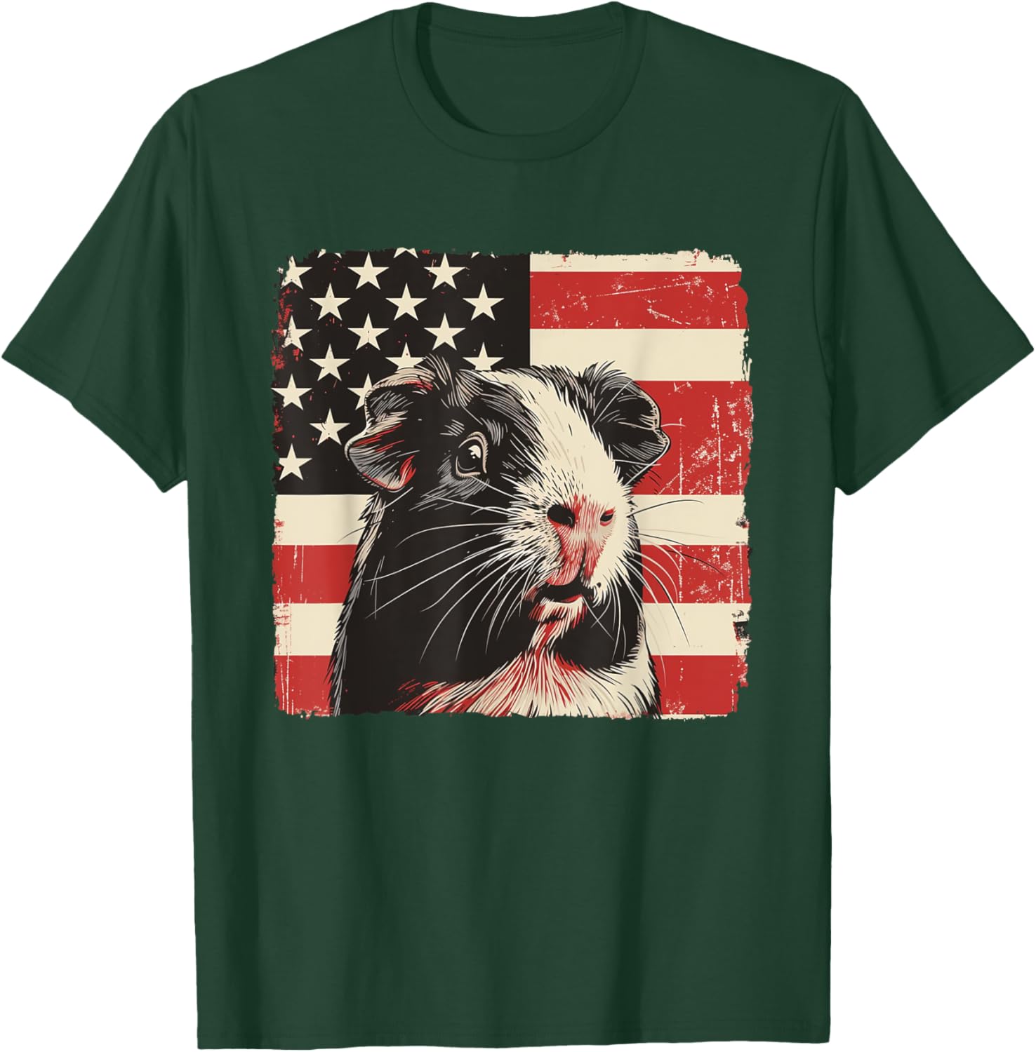 Patriotic Guinea Pig 4th of July T-Shirt for Boys and Kids - 21