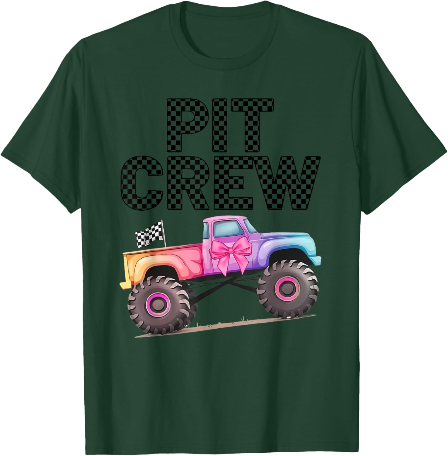 Girls Monster Truck Crew Squad T-Shirt for Truck Lovers and Kids - 22