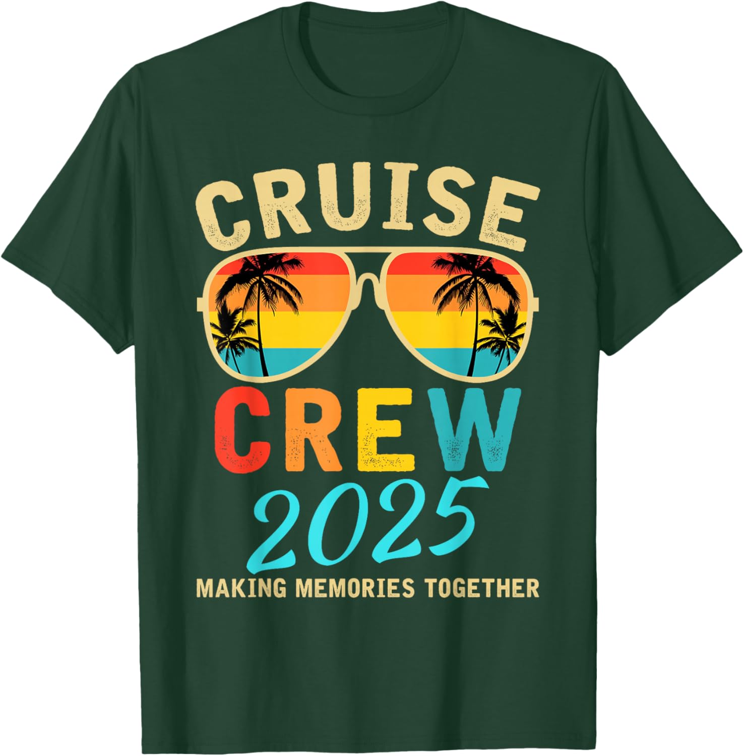 Cruise Crew 2025 Summer Vacation Funny Matching Group T-Shirt - 8