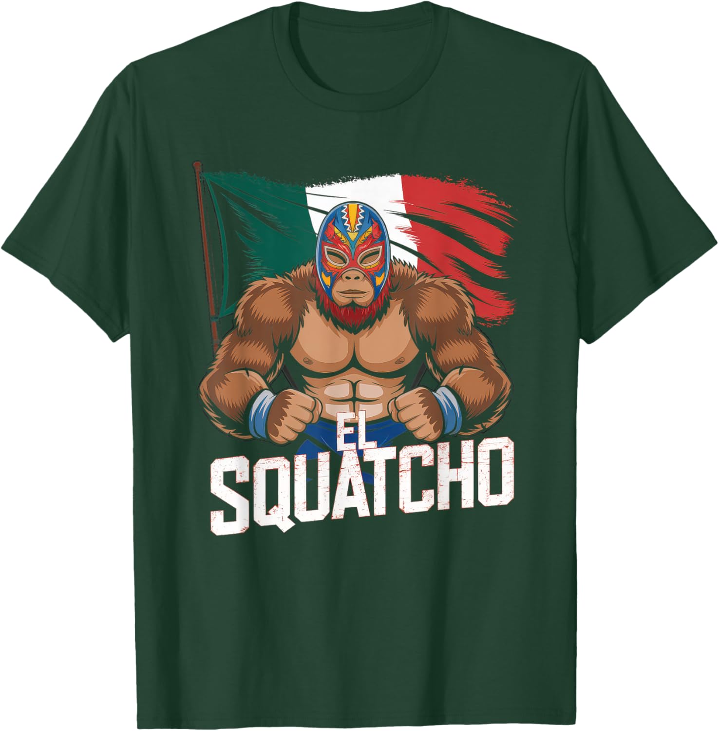 El Squatcho Bigfoot T-Shirt for Men and Women - Fun Sasquatch Design - 4