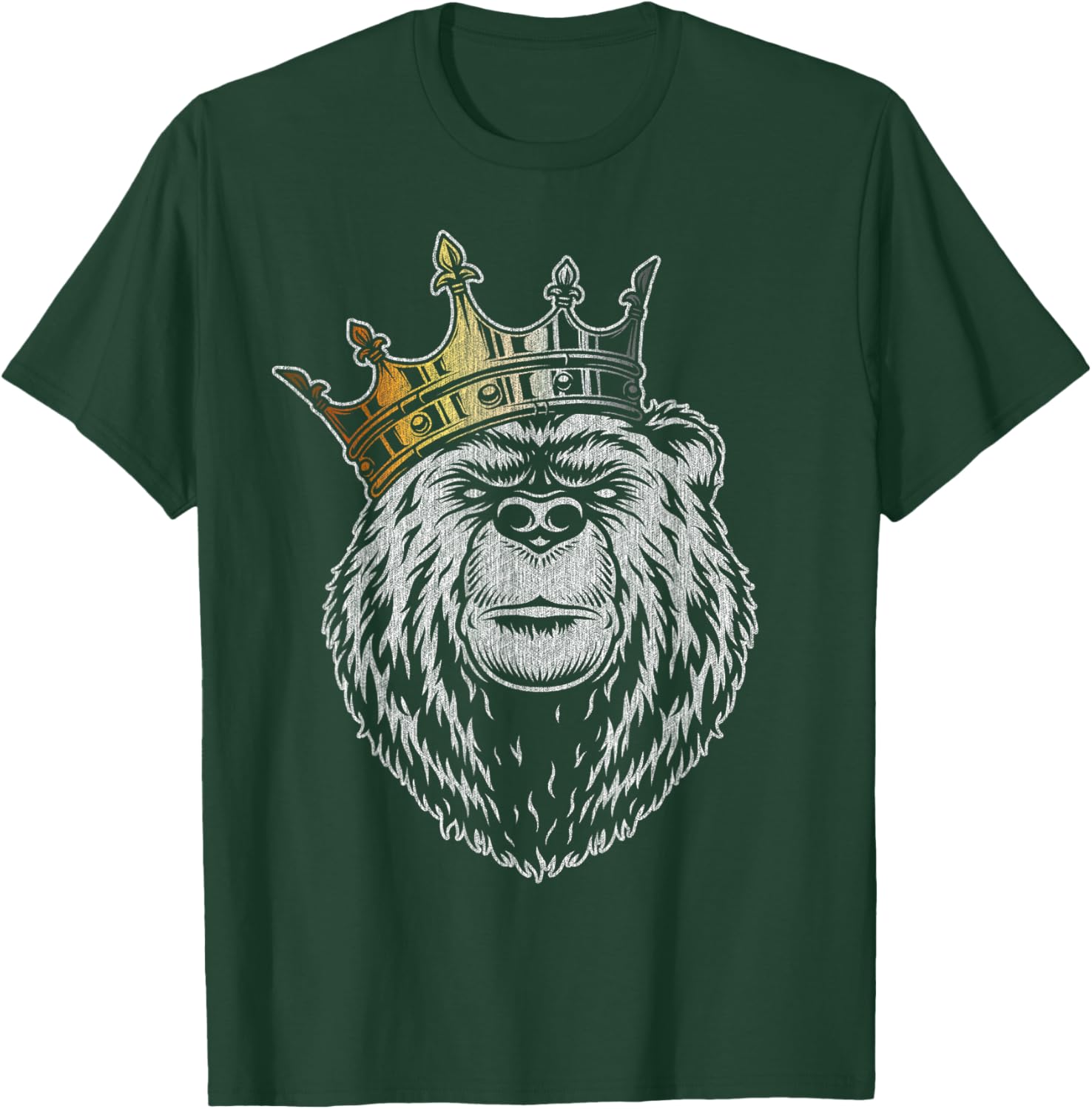 Bear Pride Majestic Crown T-Shirt in Bear Flag Colors for Everyone - 15