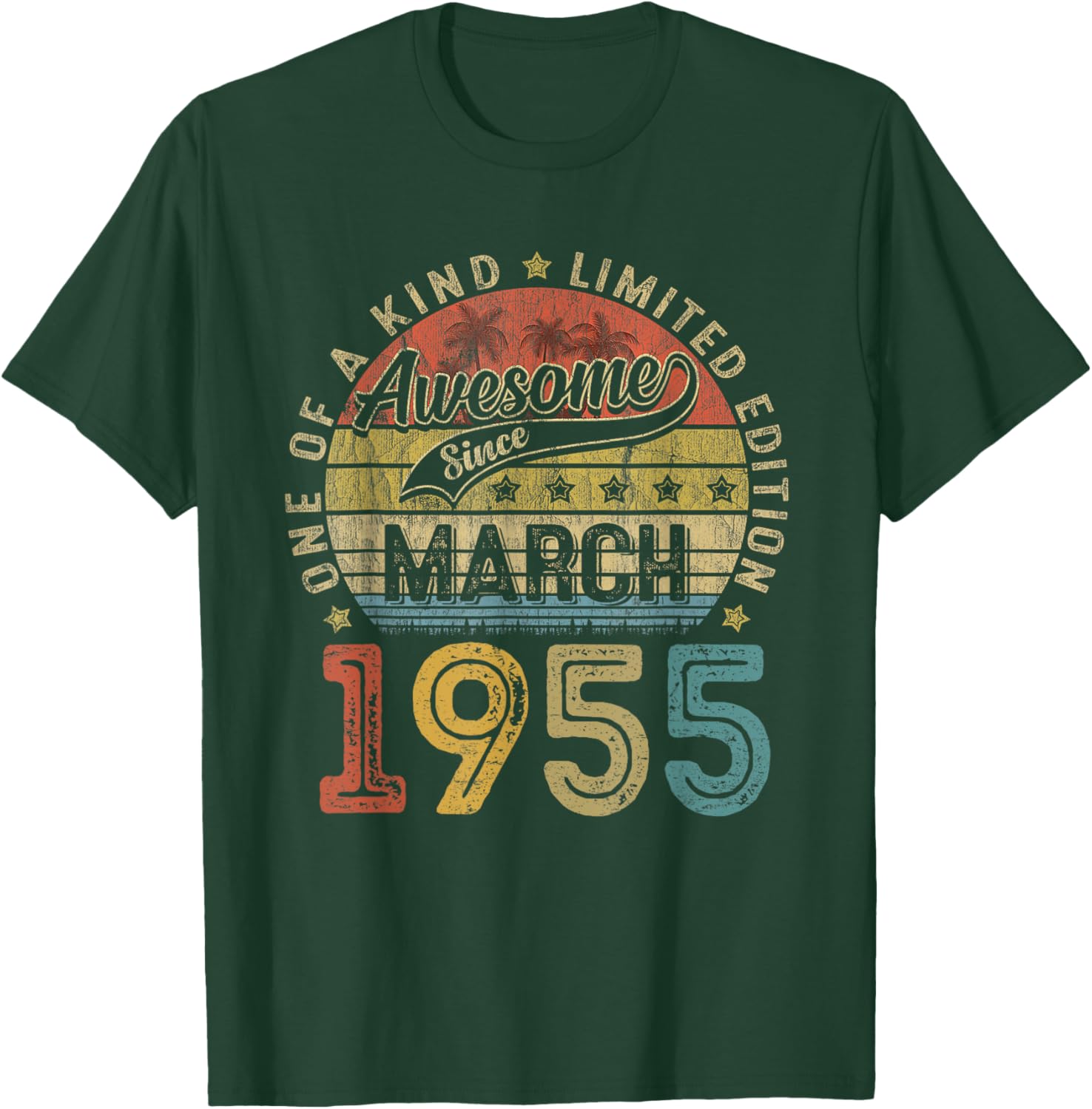 Funny 70th Birthday T-Shirt Vintage Retro March 1955 Gift for Him/Her - 16