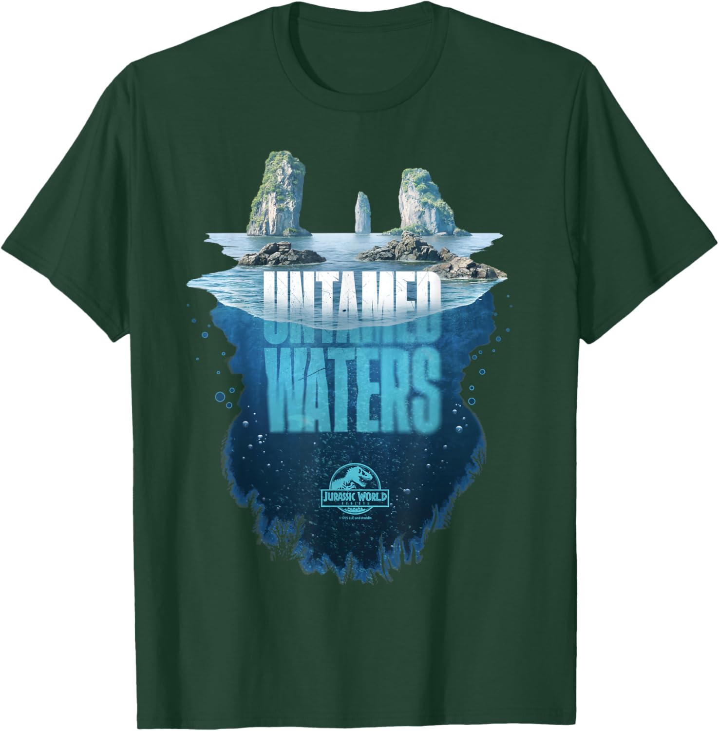 Jurassic World Rebirth Untamed Waters Island T-Shirt for Dino Fans - 22