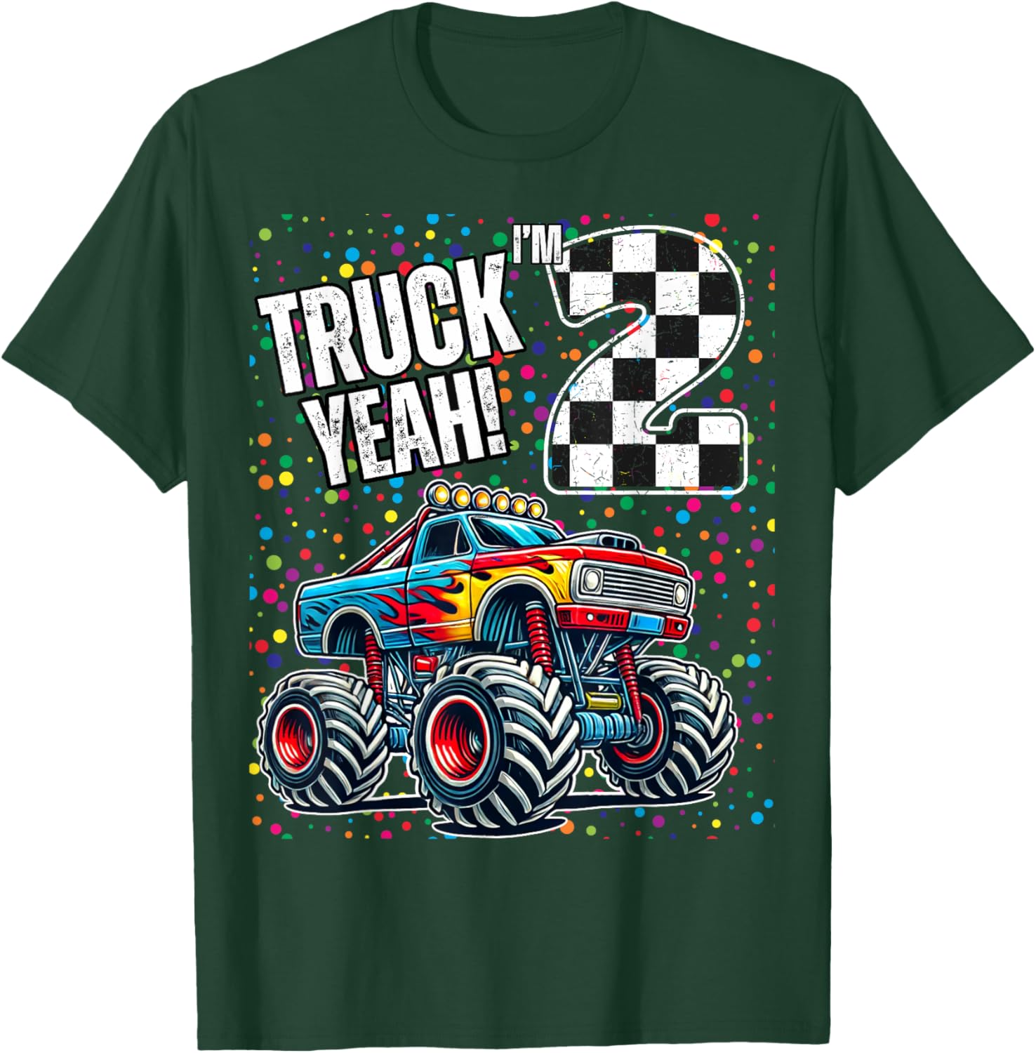 2nd Birthday Monster Truck Shirt for Boys - Fun Family T-Shirt - 16