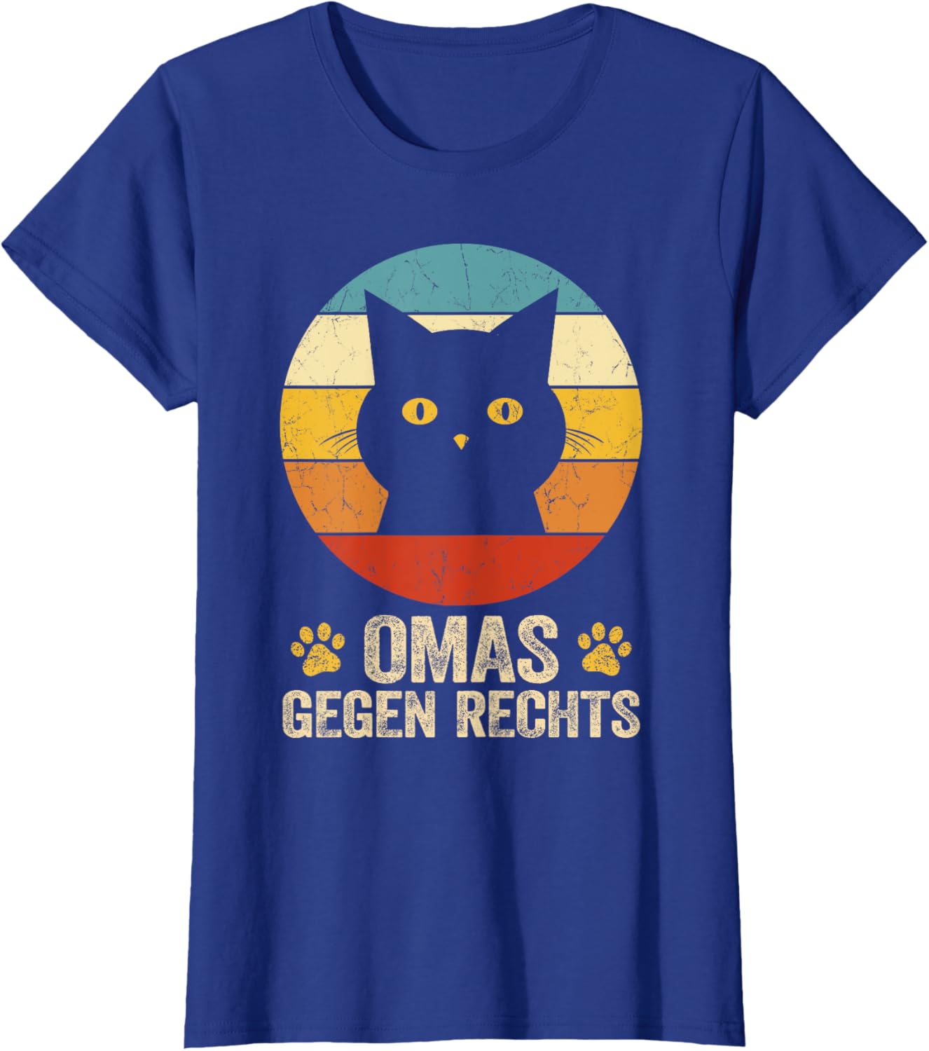 Colorful Retro Grandmas Against Right Shirt Fun Vintage T-Shirt - 2