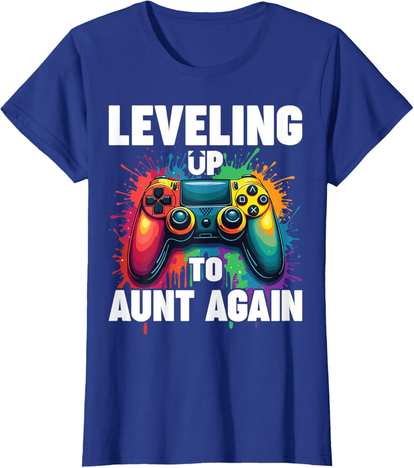 Promoted to Auntie Gender Reveal T-Shirt Leveling Up to Aunt Again - 10