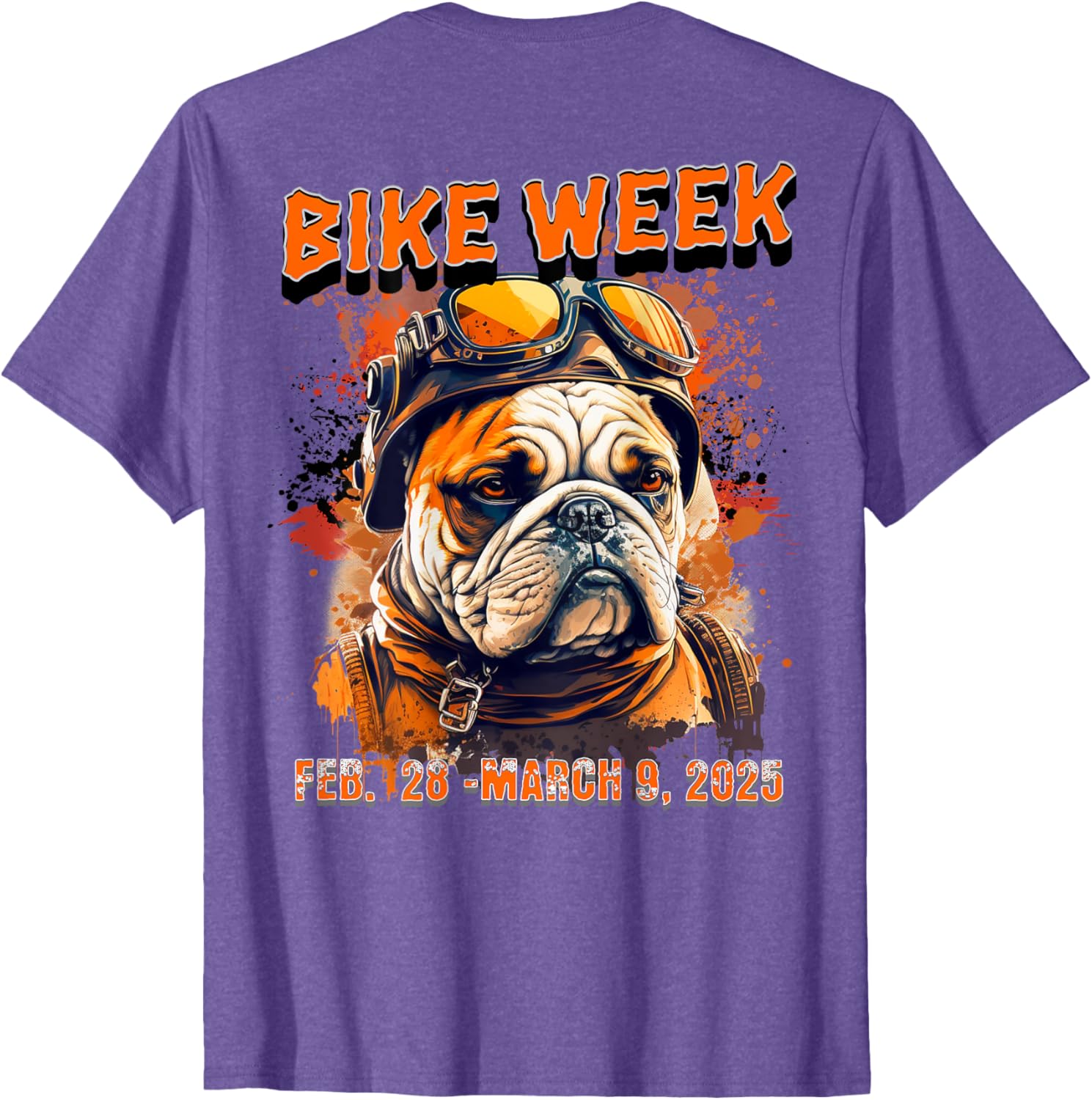 Bike Week 2025 Rally Dog Art T-Shirt for Men, Women, and Kids - 21