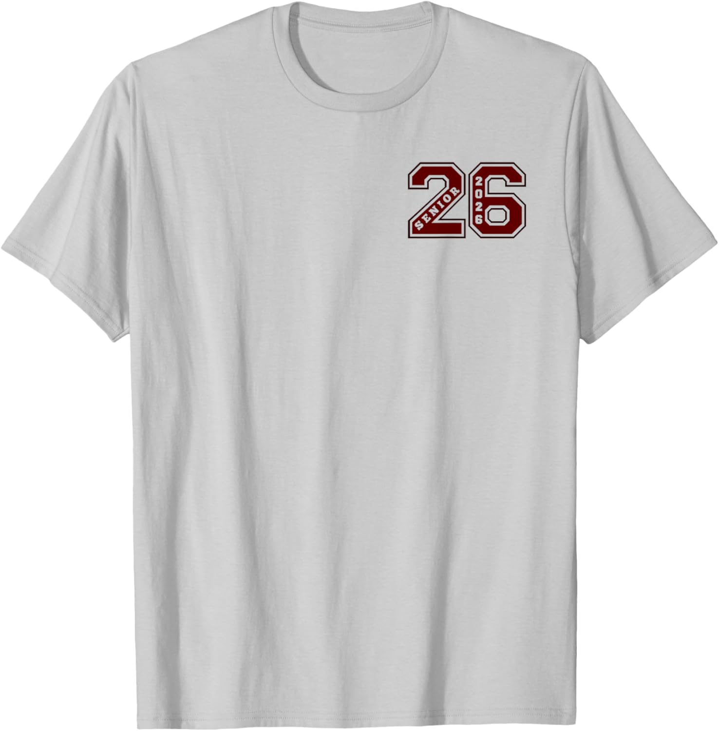 Maroon Senior Class 2026 T-Shirt - Elite Wear for Graduates - 7