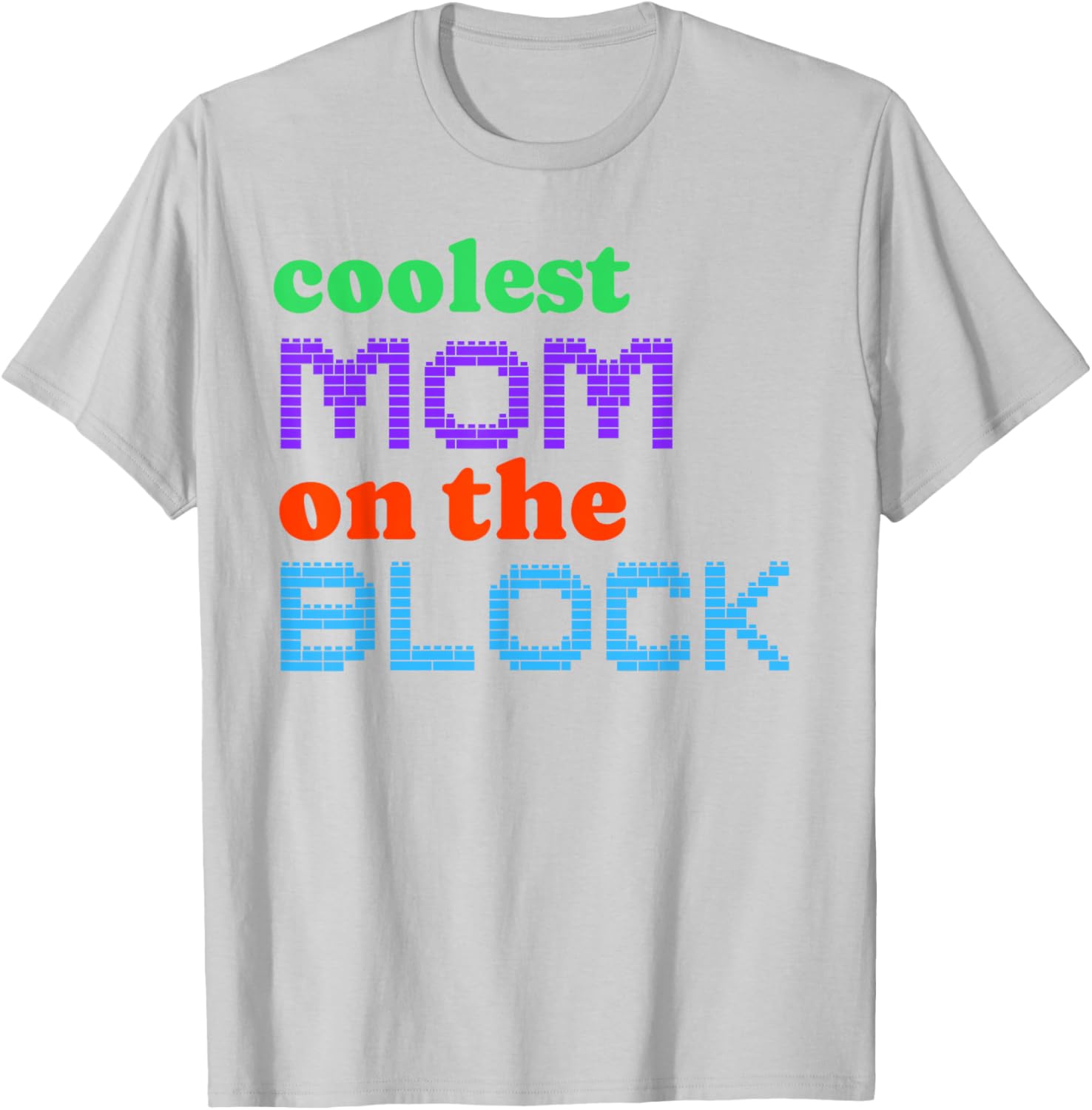 Mom Block Building Matching Brick Builder T-Shirt for Women - 8