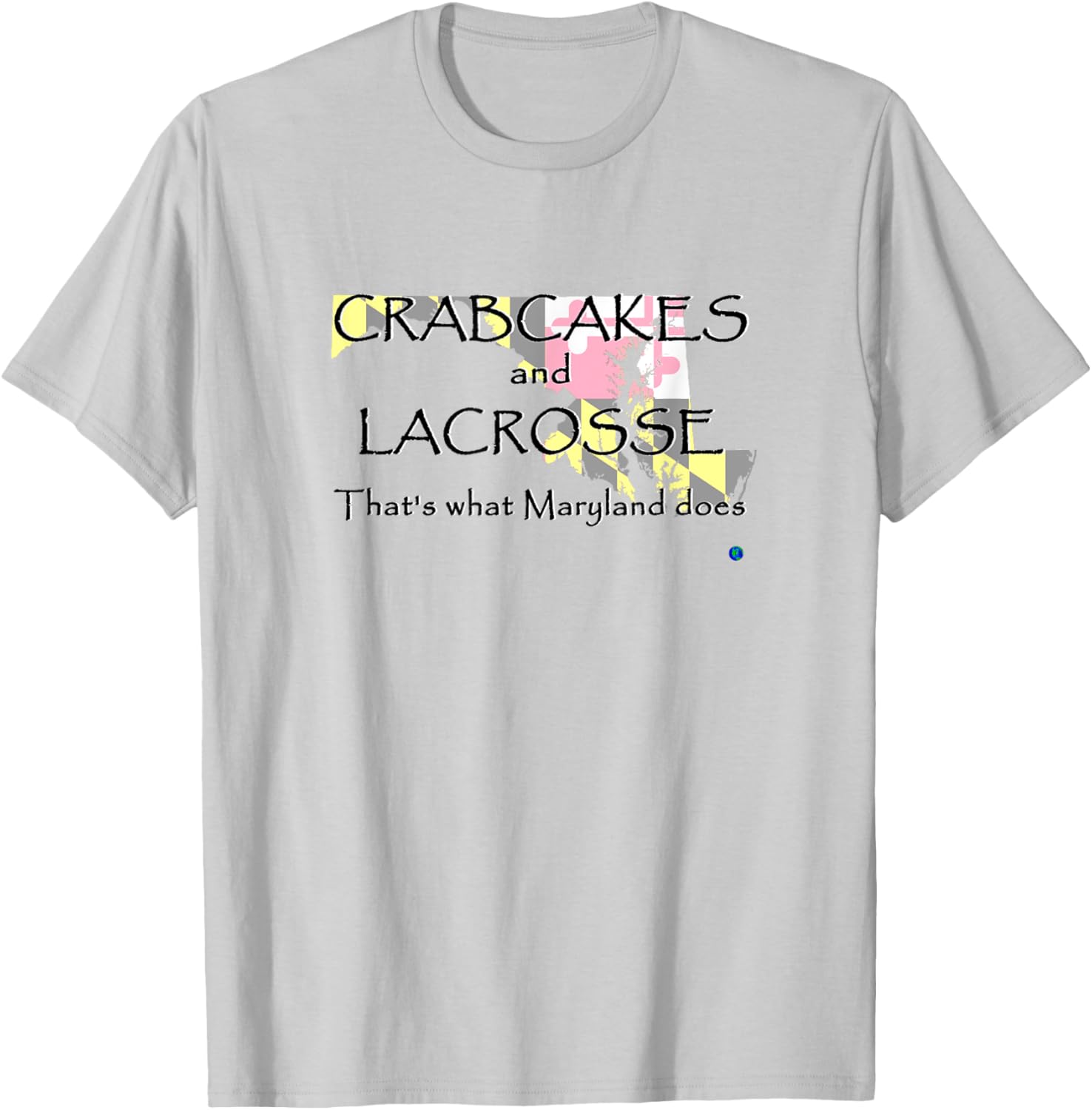Maryland Crabcakes and Lacrosse T-Shirt Fun Apparel for Sports Fans - 18