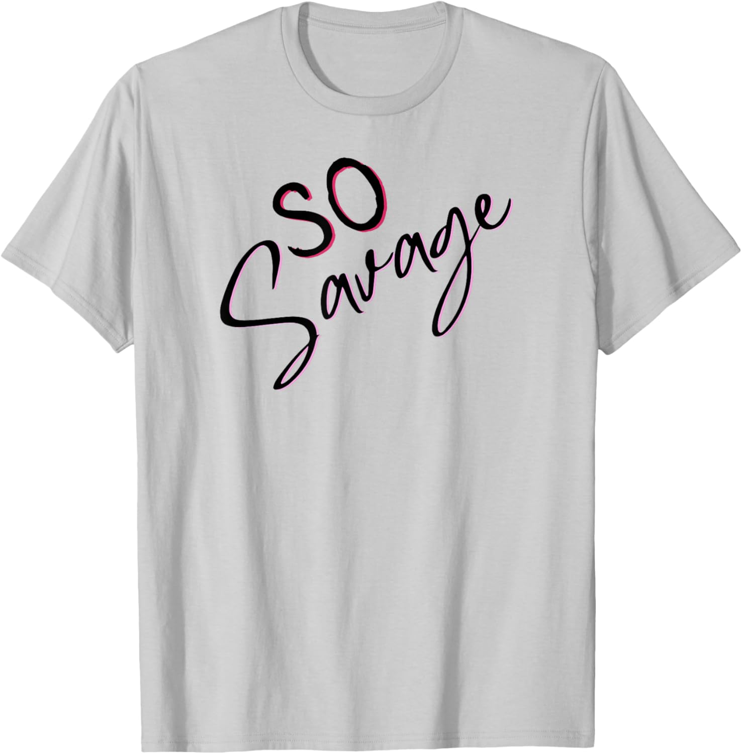 SO Savage Pale Pink and Magenta T-Shirt for Stylish Comfort - 9