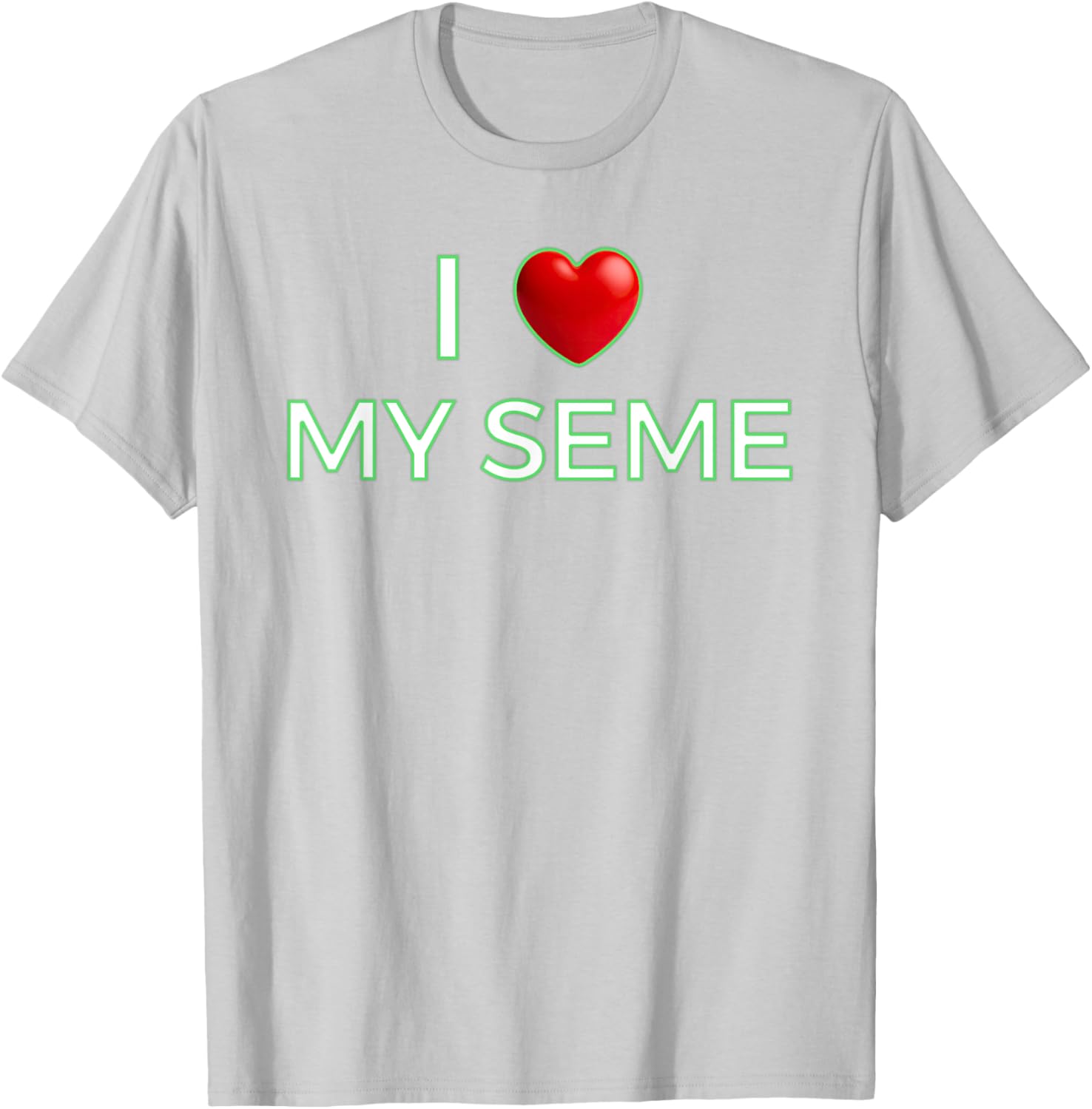 I Love My Seme Funny Red Heart Anime T-Shirt for Anime Fans - 5
