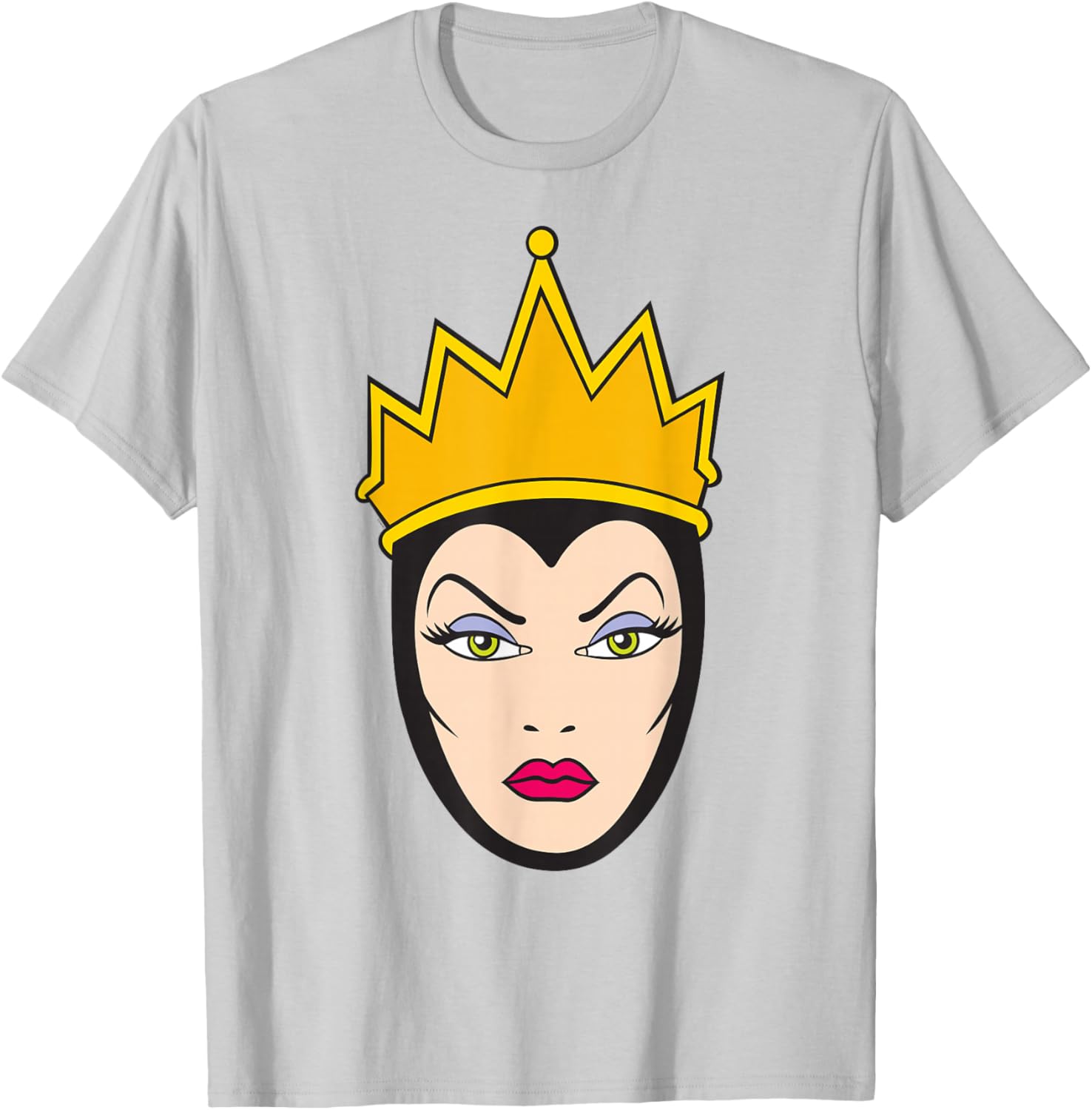 Disney Villains Evil Queen Big Face T-Shirt for Snow White Fans - 6