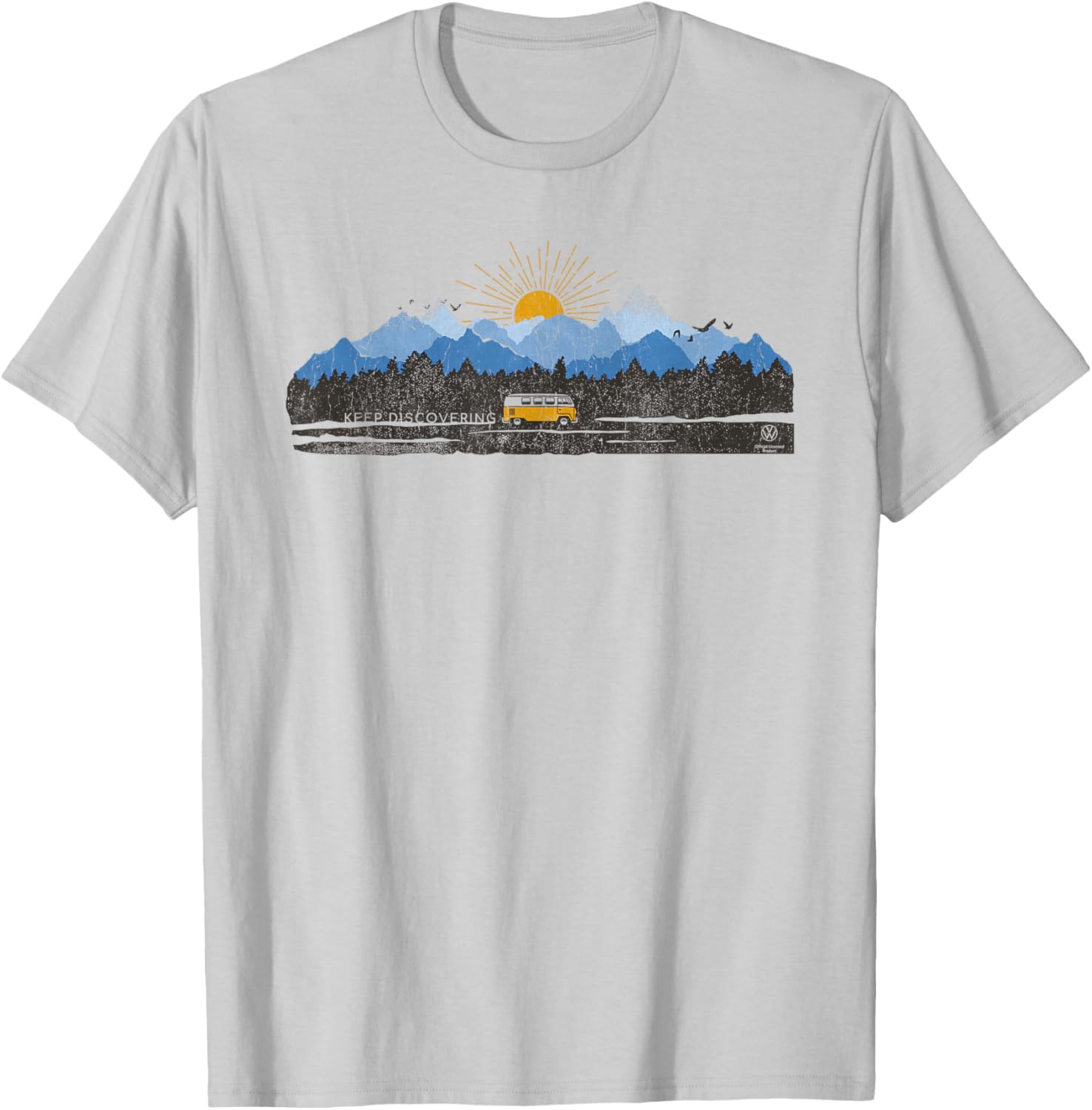 Explore the Outdoors Campervan Mountain Scene T-Shirt for Adventurers - 2