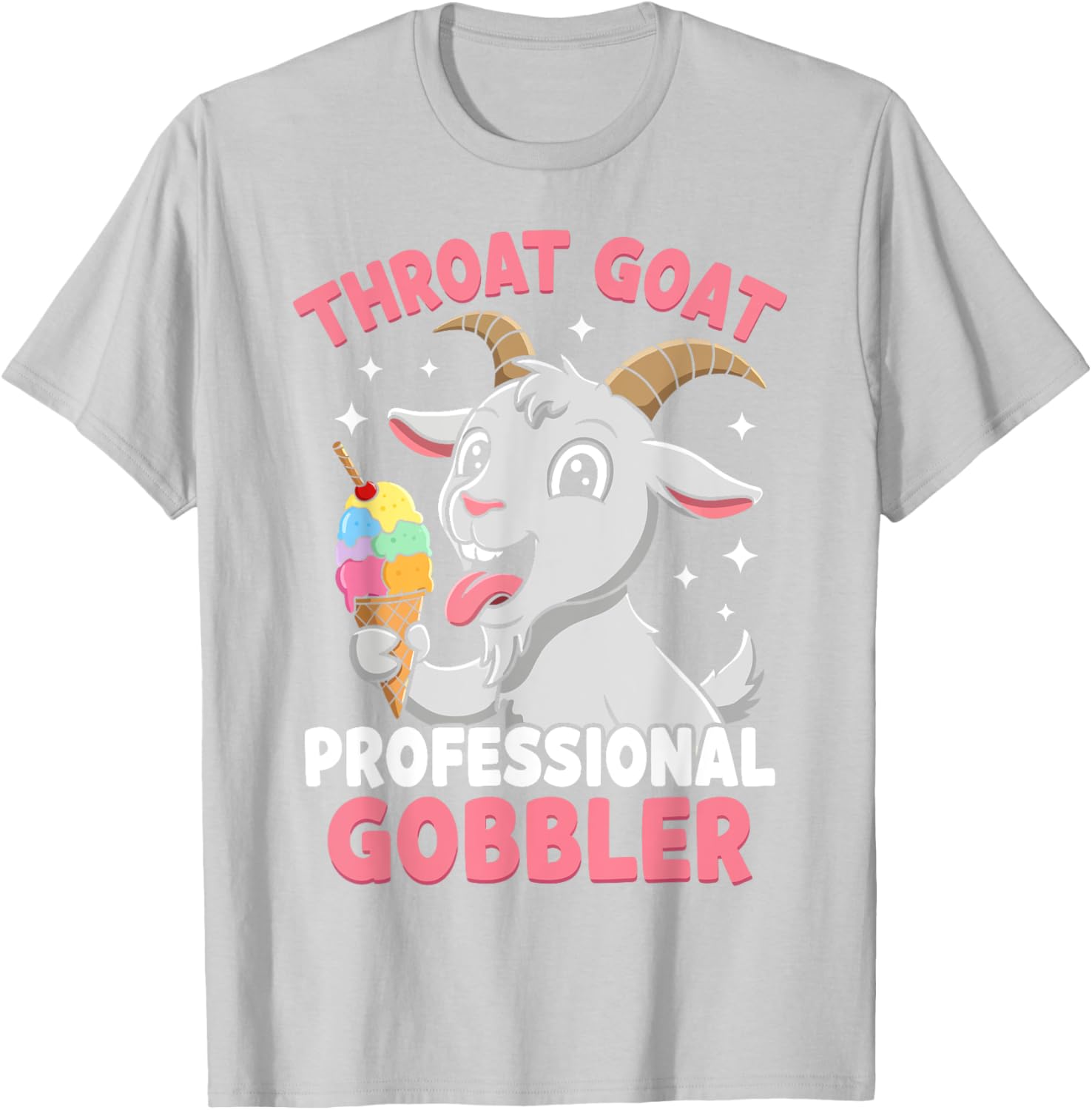 Funny Throat Goat Gobbler Humor T-Shirt for Quirky Style Enthusiasts - 1