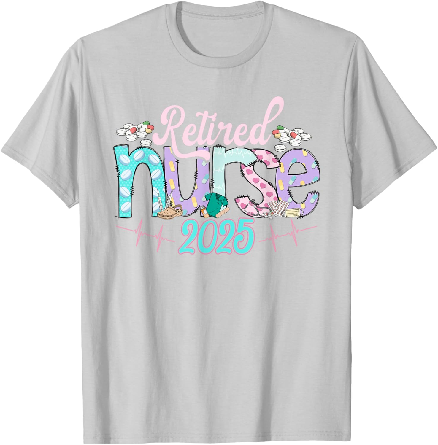 Tie Dye Retired Nurse T-Shirt 2025 Perfect Gift for Nurses - 14
