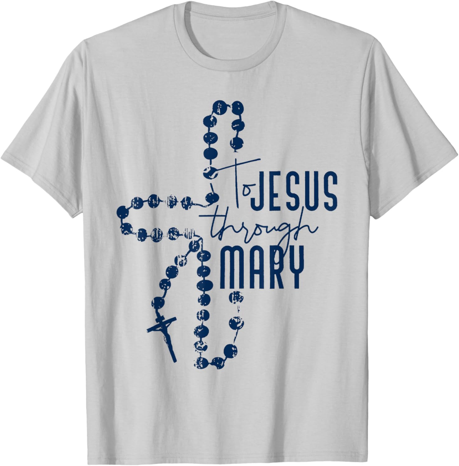 To Jesus Through Mary Christian T-Shirt for Faith and Inspiration - 5
