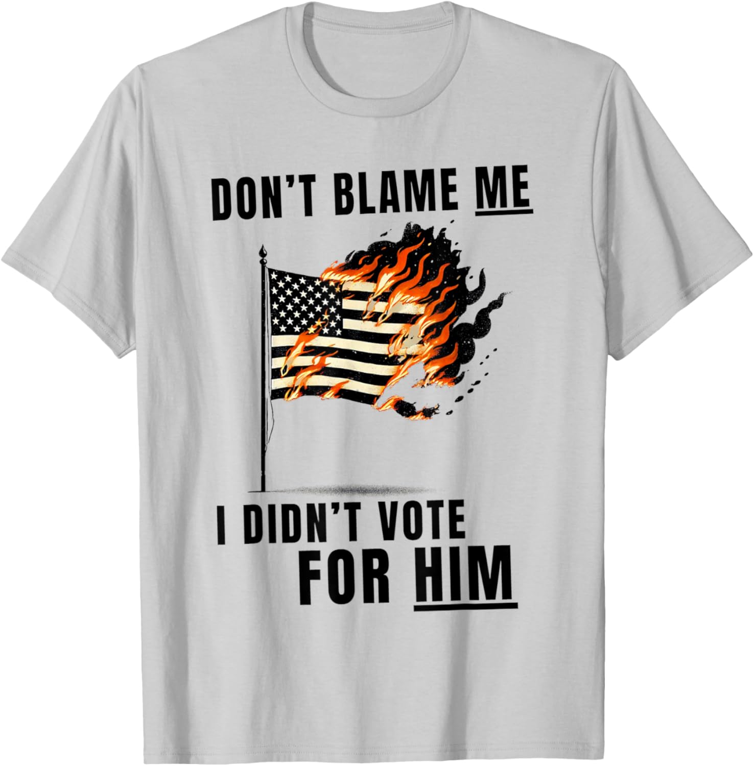 Funny Don't Blame Me I Didn't Vote For Him T-Shirt for Casual Wear - 19