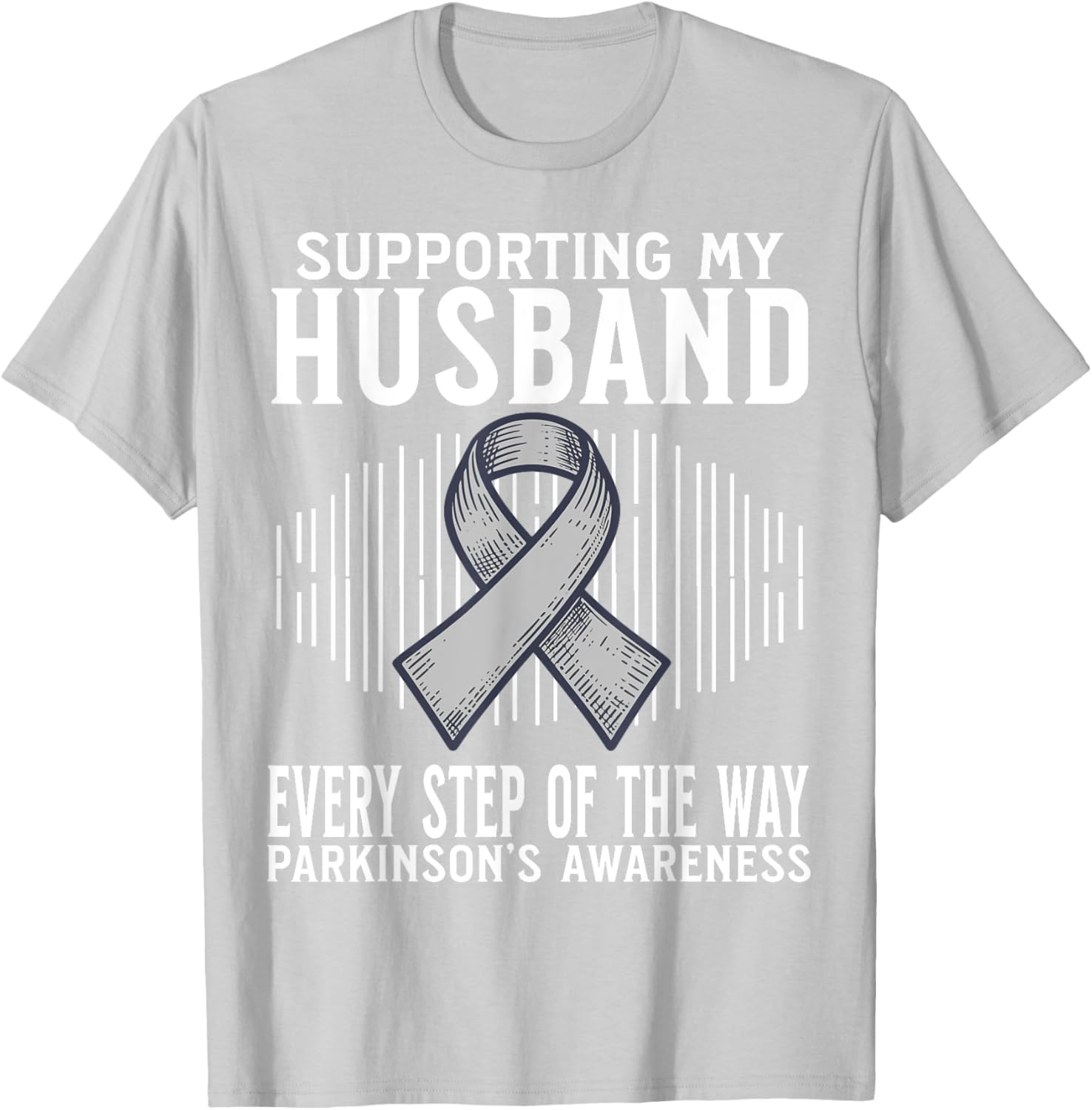 Support My Husband Parkinson's Disease Awareness T-Shirt Gift - 20