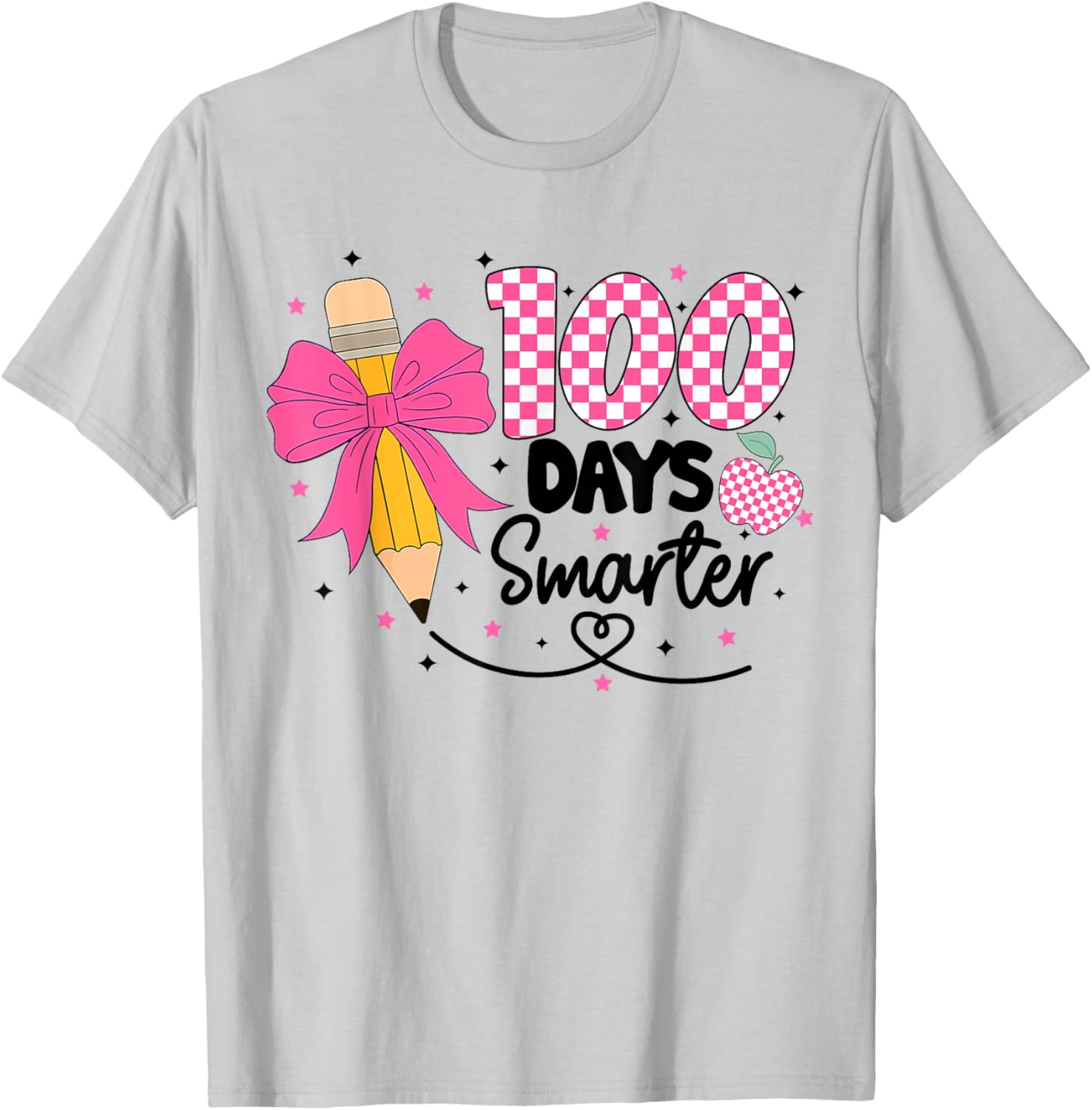 100 Days Smarter Toddlers Girls School 100th Day T-Shirt Fun Design - 3