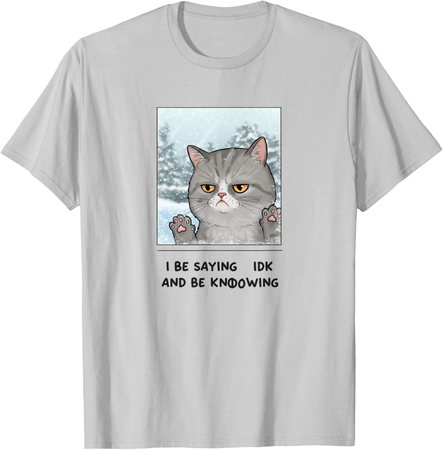 Vintage Meme Cat Funny T-Shirt for Cat Lovers - Quirky Annoyed Design - 7