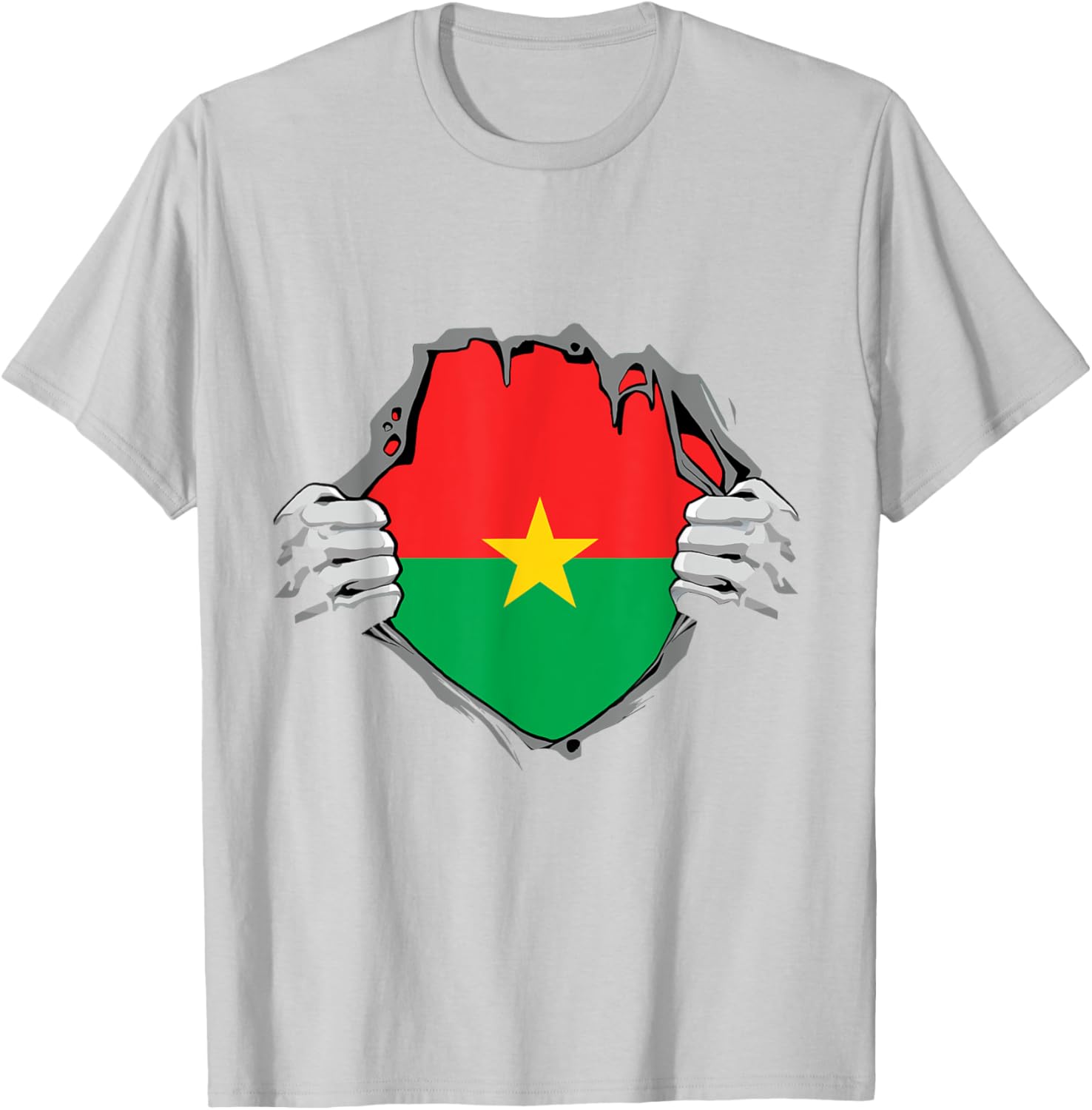 Burkina Faso Heartbeat EKG Pulse T-Shirt for Proud Burkina Fasoans - 10