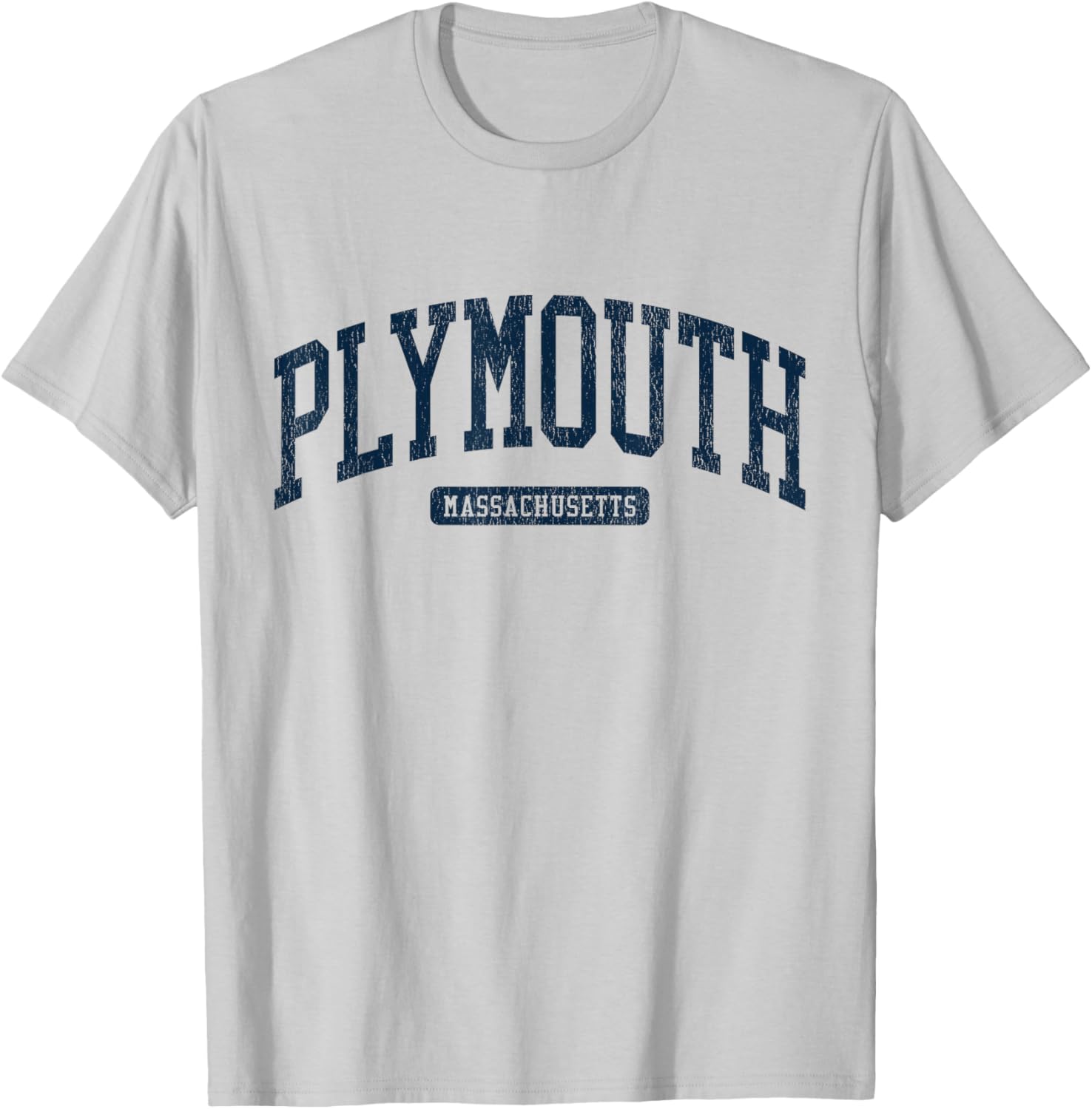 Plymouth MA College Blue T-Shirt for Stylish Campus Vibes - 3