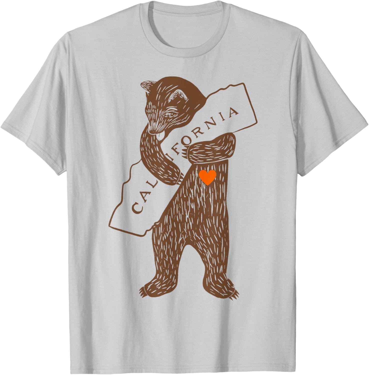 California Strong Grizzly Bear T-Shirt for Outdoor Enthusiasts - 1