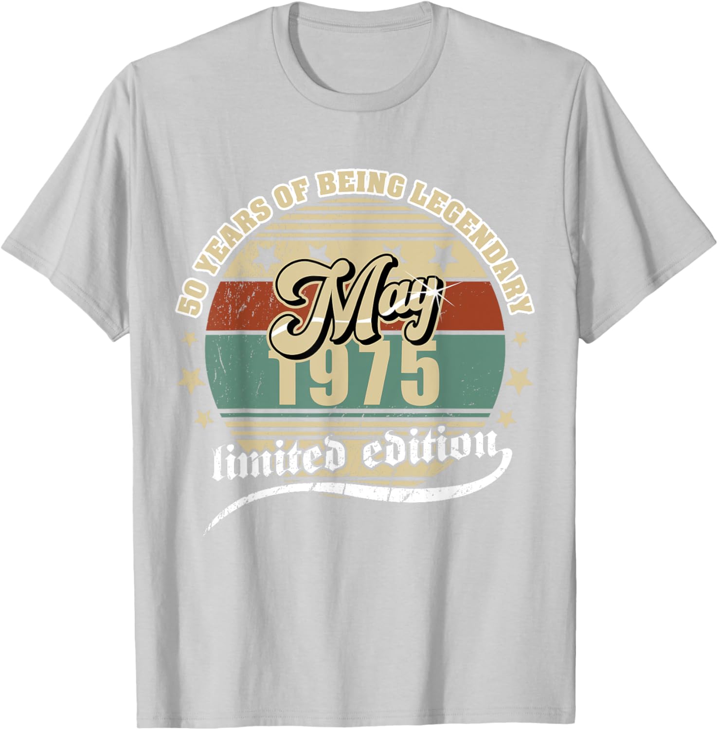 Vintage 50th Birthday May 1975 T-Shirt for Legendary Celebration - 26
