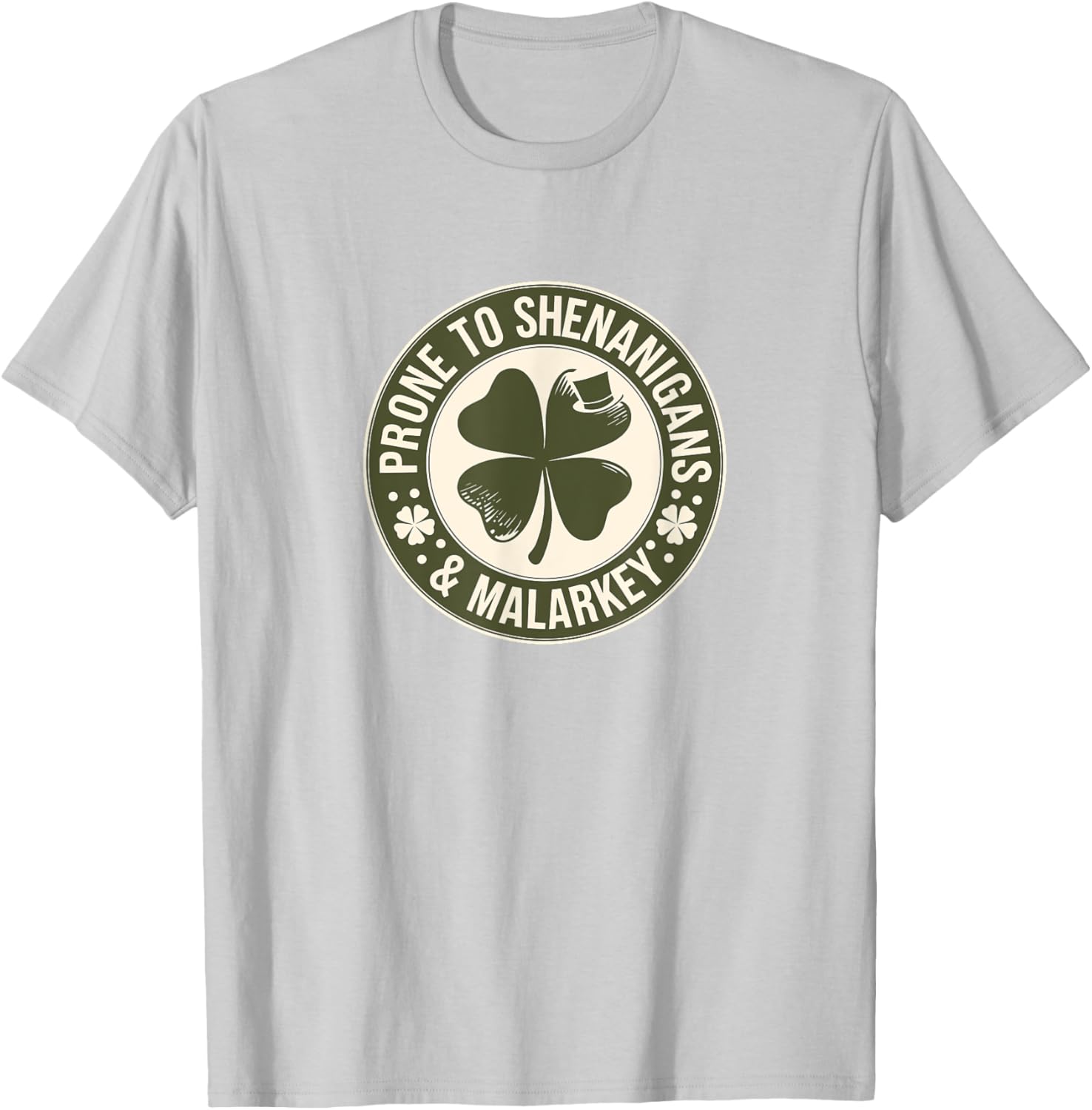 Prone to Shenanigans St Patrick's Day Clover T-Shirt for Fun Celebrations - 19