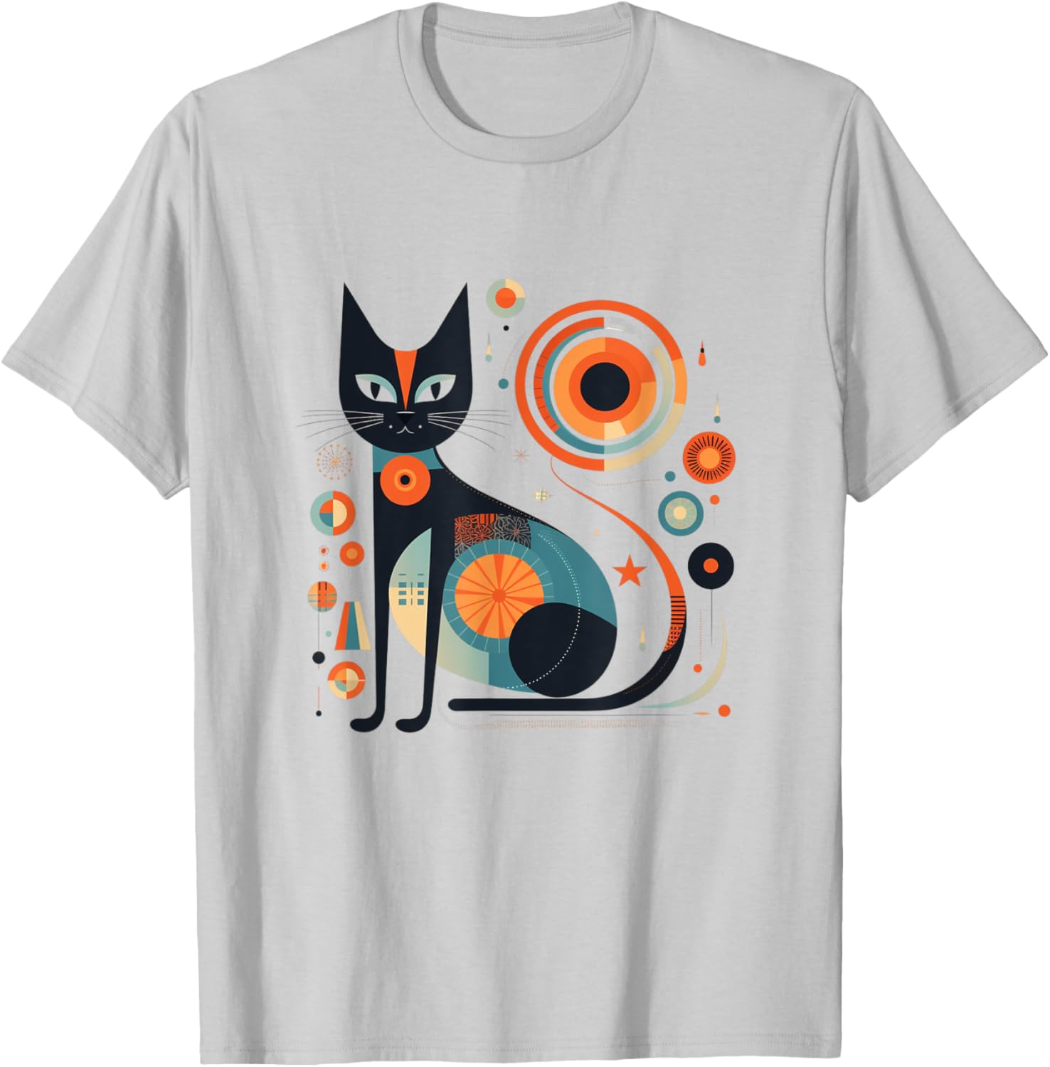 Vintage Retro Atomic Cat T-Shirt for Men, Women, and Kids - 7
