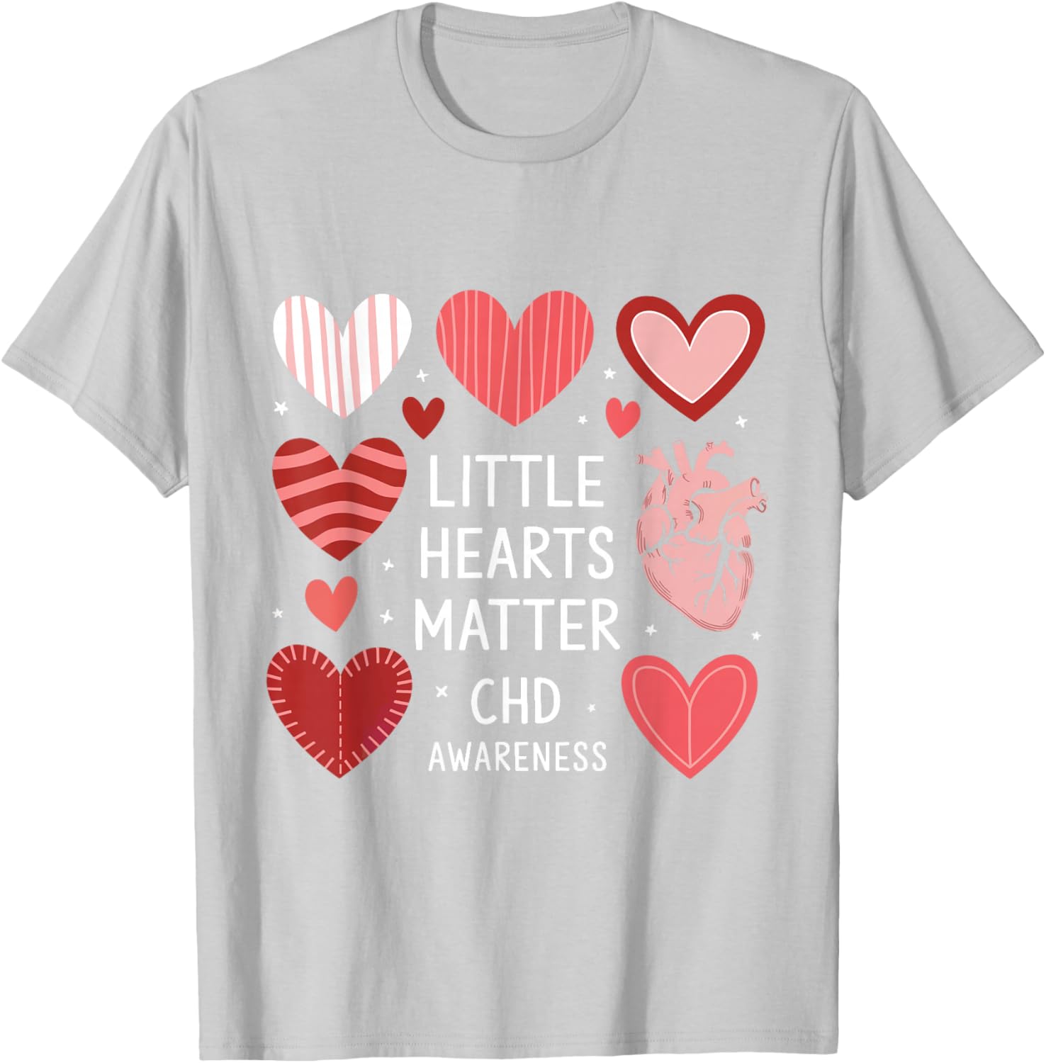 Heart Anatomy Valentine T-Shirt for CHD Awareness - Love with Purpose - 23