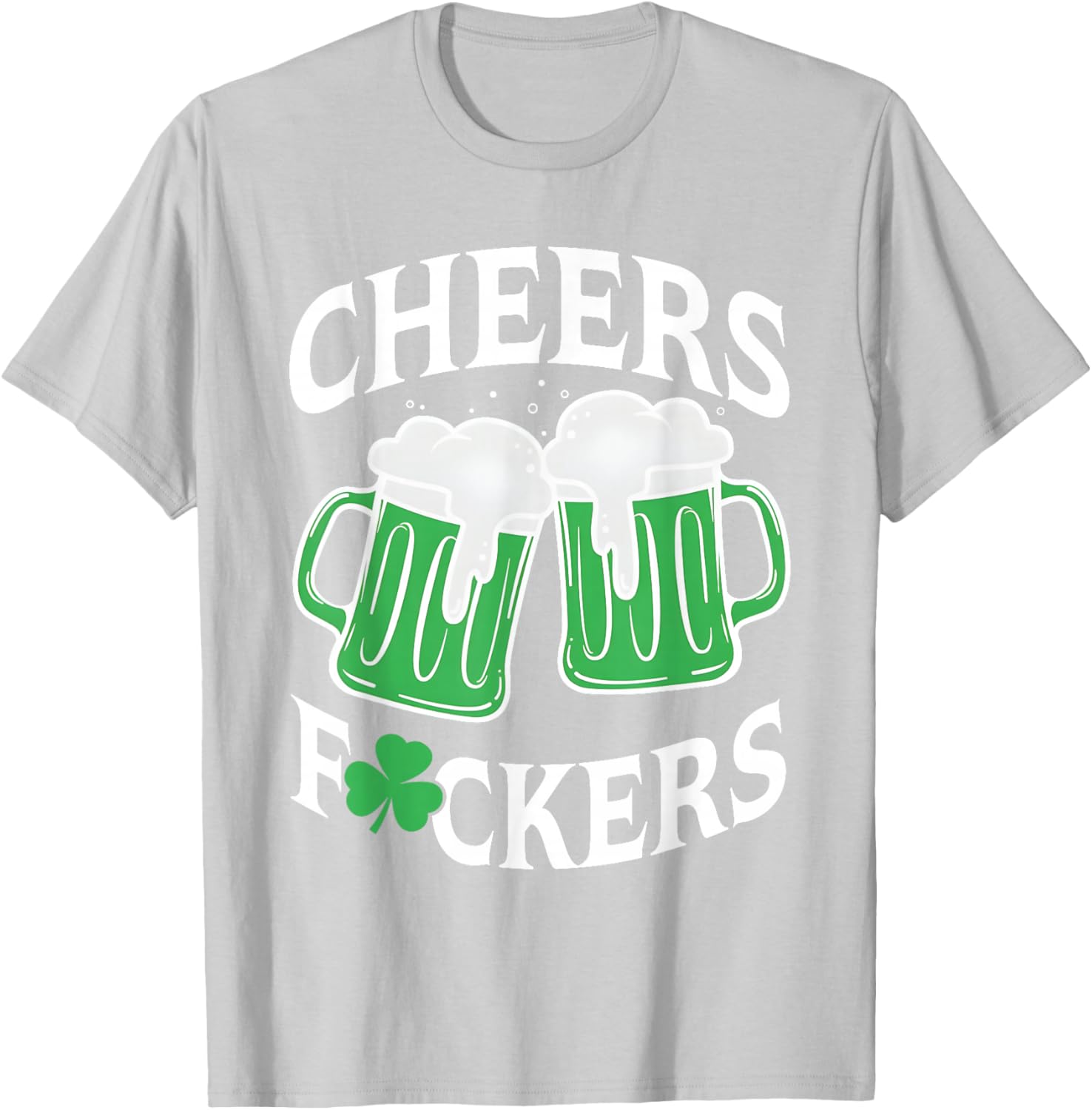 Funny St Patricks Day T-Shirt Cheers Shamrock Design for Party Fun - 16