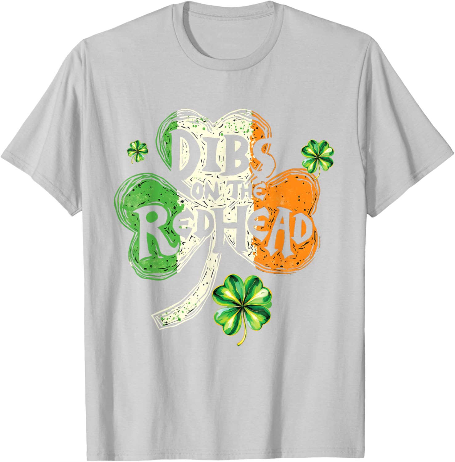 Dibs on the Redhead St Patrick's Day Shamrock T-Shirt for Women - 11