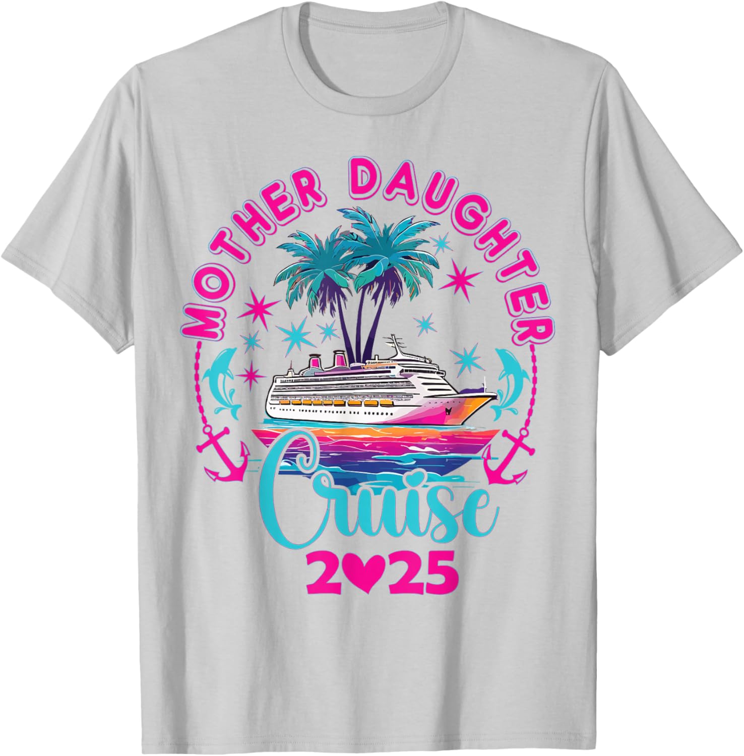 Mother Daughter Cruise Matching T-Shirt 2025 Family Style Adventure - 15