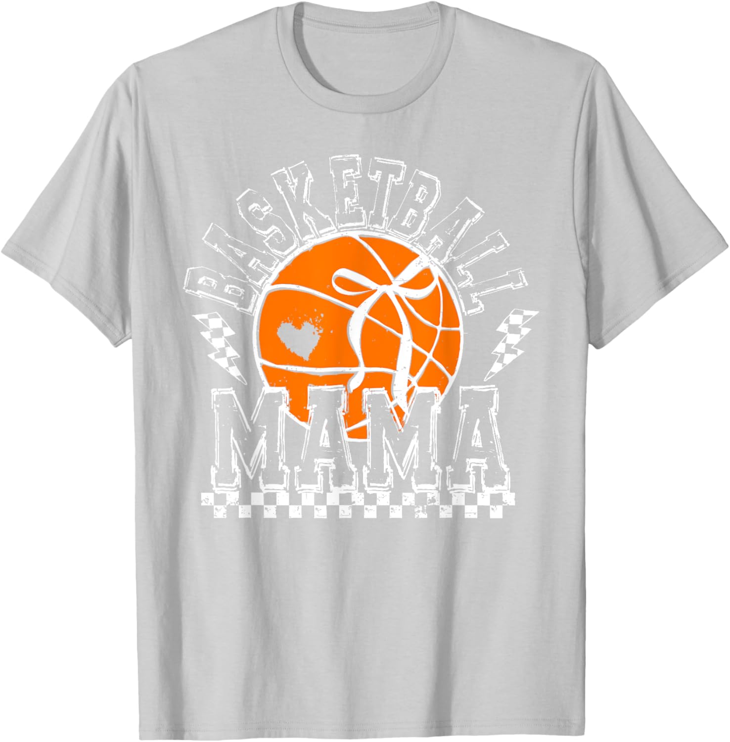 Funny Basketball Mama Coquette Bow T-Shirt for Sports Lover Moms - 25