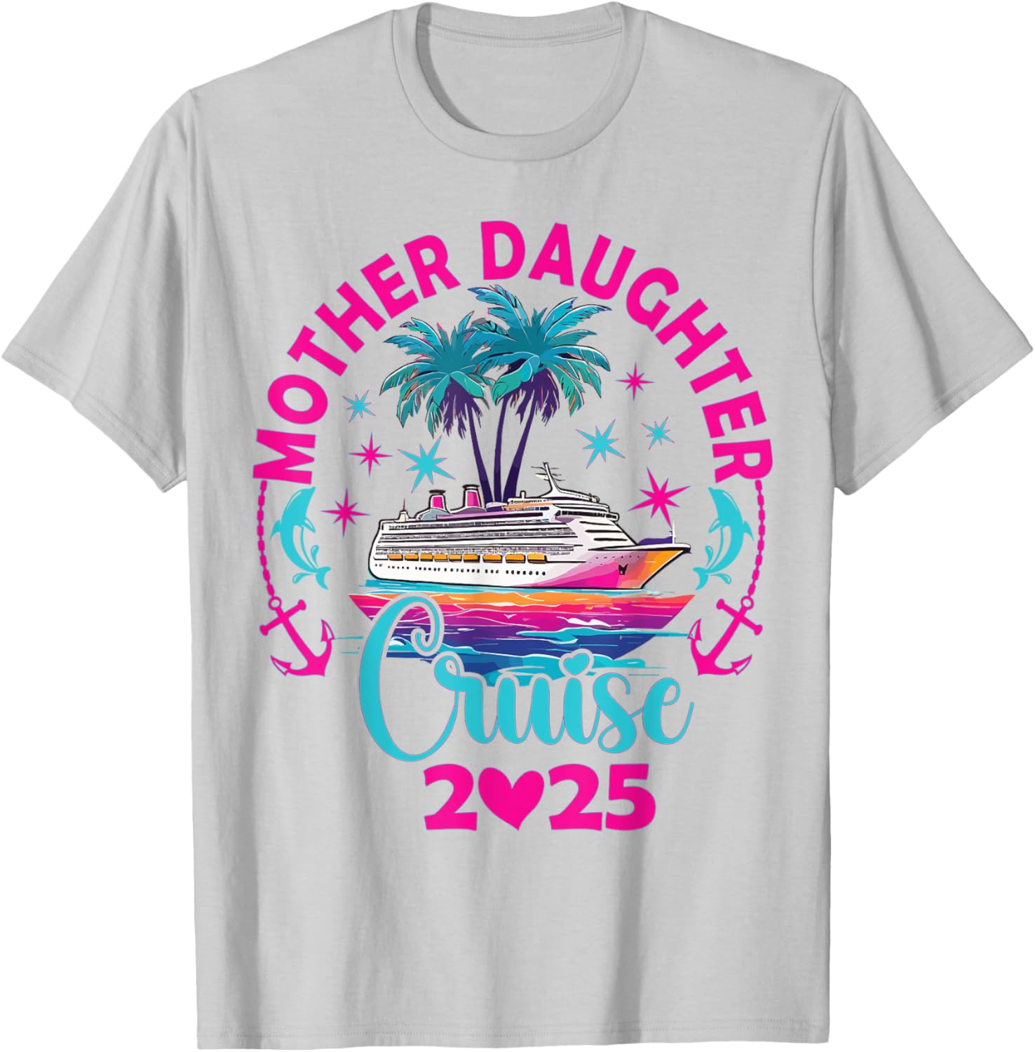 Fun Mom and Daughter Cruise Trip T-Shirt for 2025 Family Vacation - 12