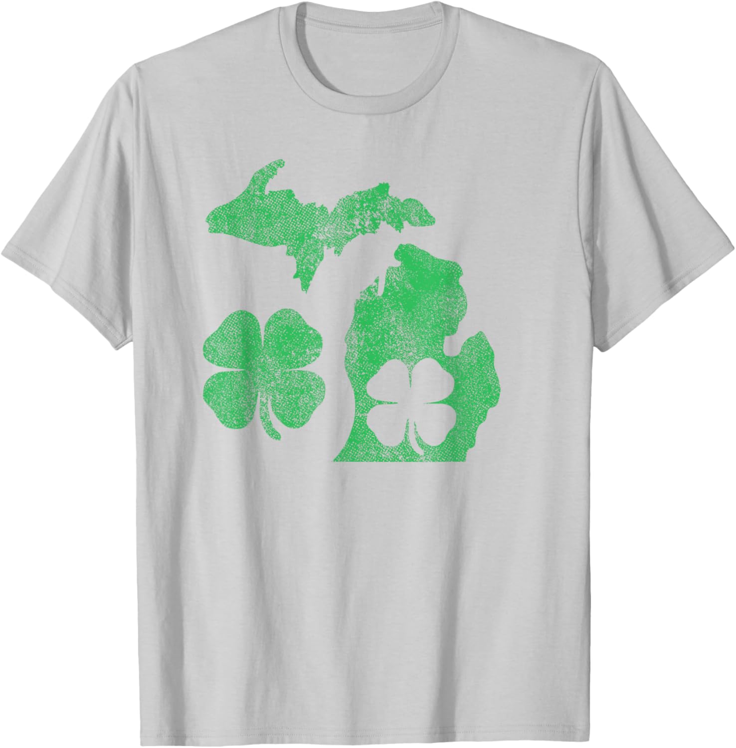 Michigan Shamrock St Patricks Day T-Shirt for Celebrating Irish Pride - 14